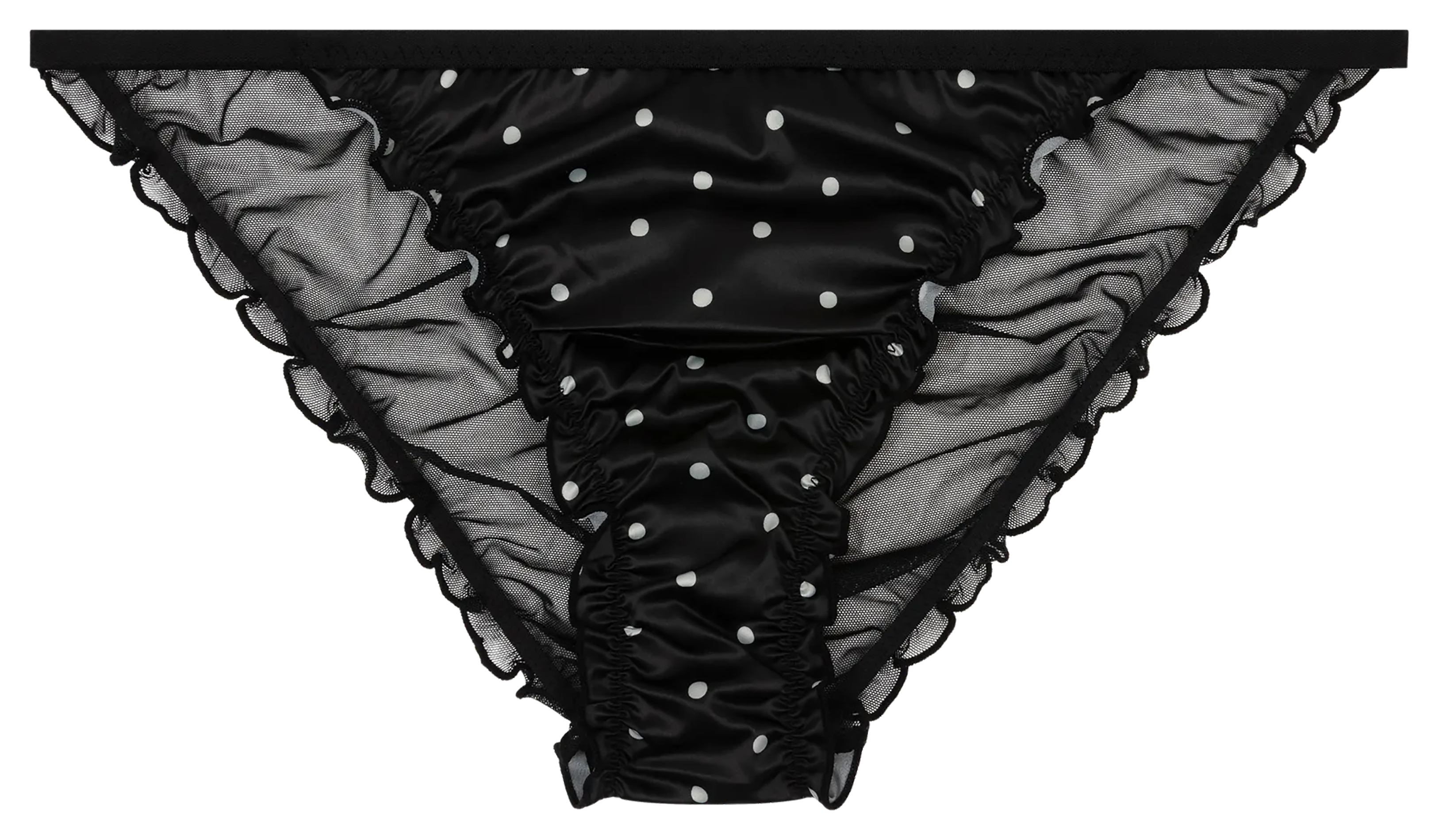 Culotte transparente à pois LOVE STORIES Noir