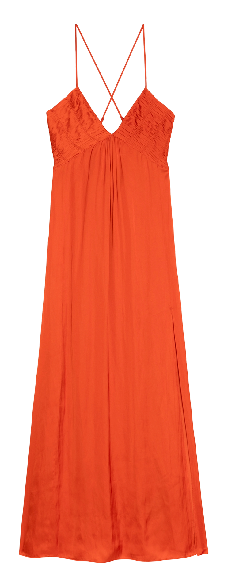 Robe longue col V à bretelles ZADIG&VOLTAIRE Orange