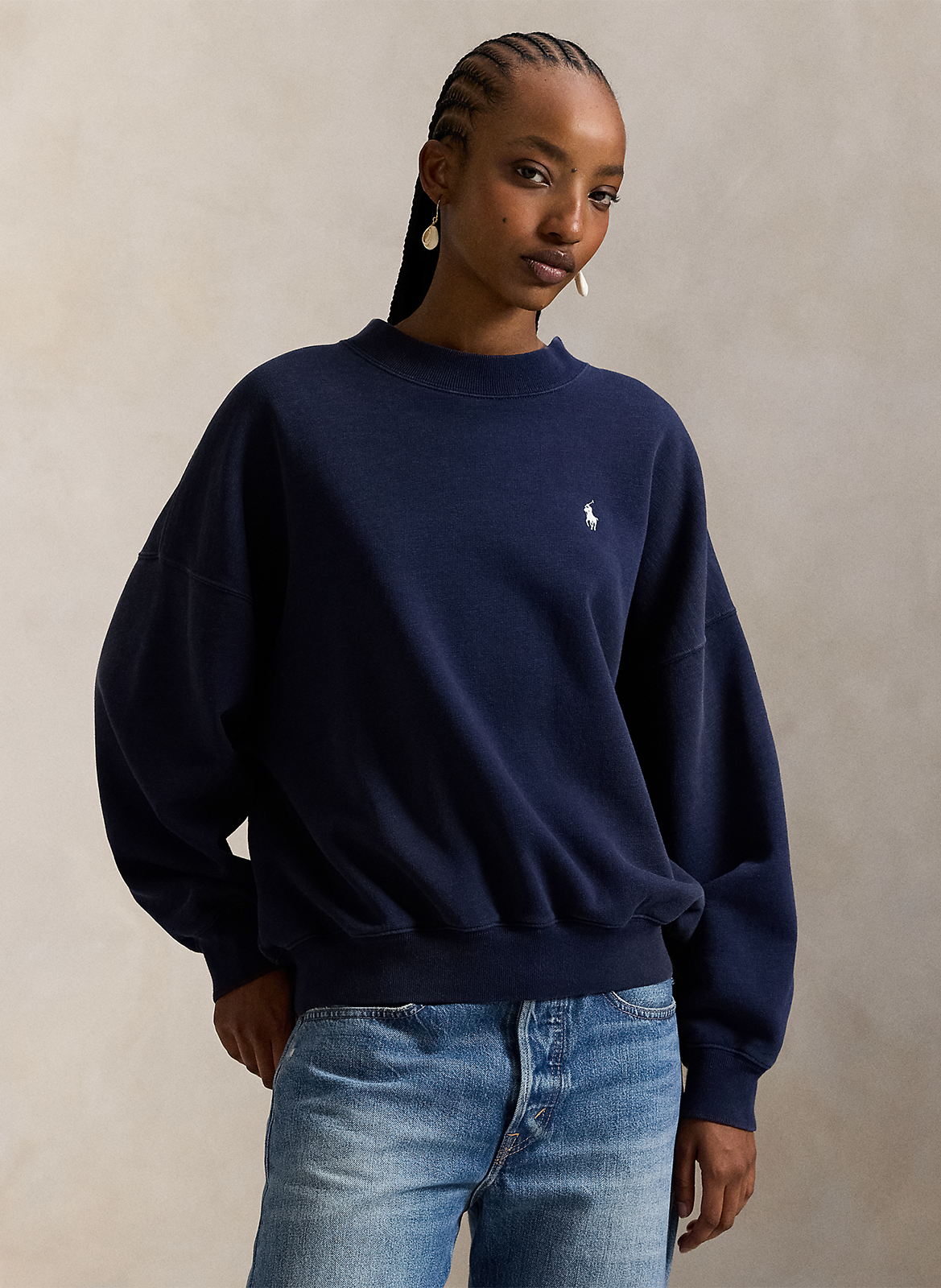 Oversized trui met zeefdruk op de rug POLO RALPH LAUREN Blauw