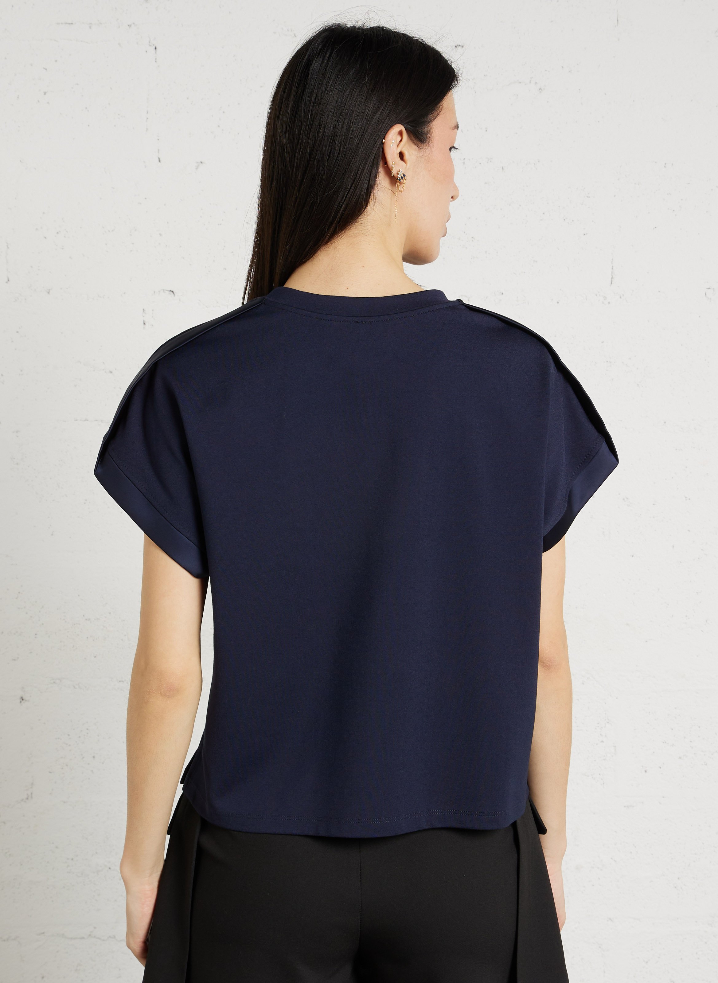 Straight-cut round-neck T-shirt IMPERIAL Blue