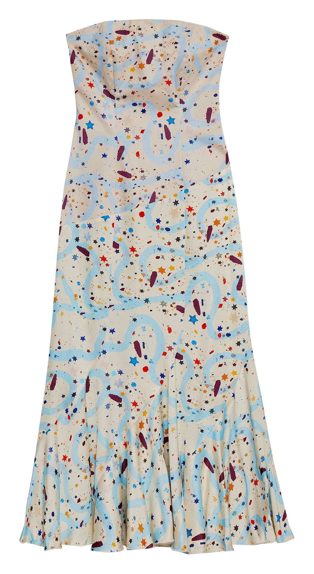 Robe longue bistier en coton mélangé LAAGAM Weiss