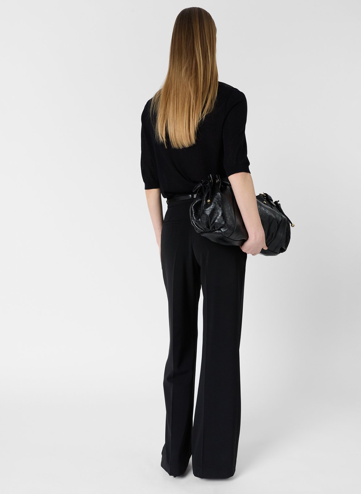 Polo manches courtes droit en maille unie GERARD DAREL Noir