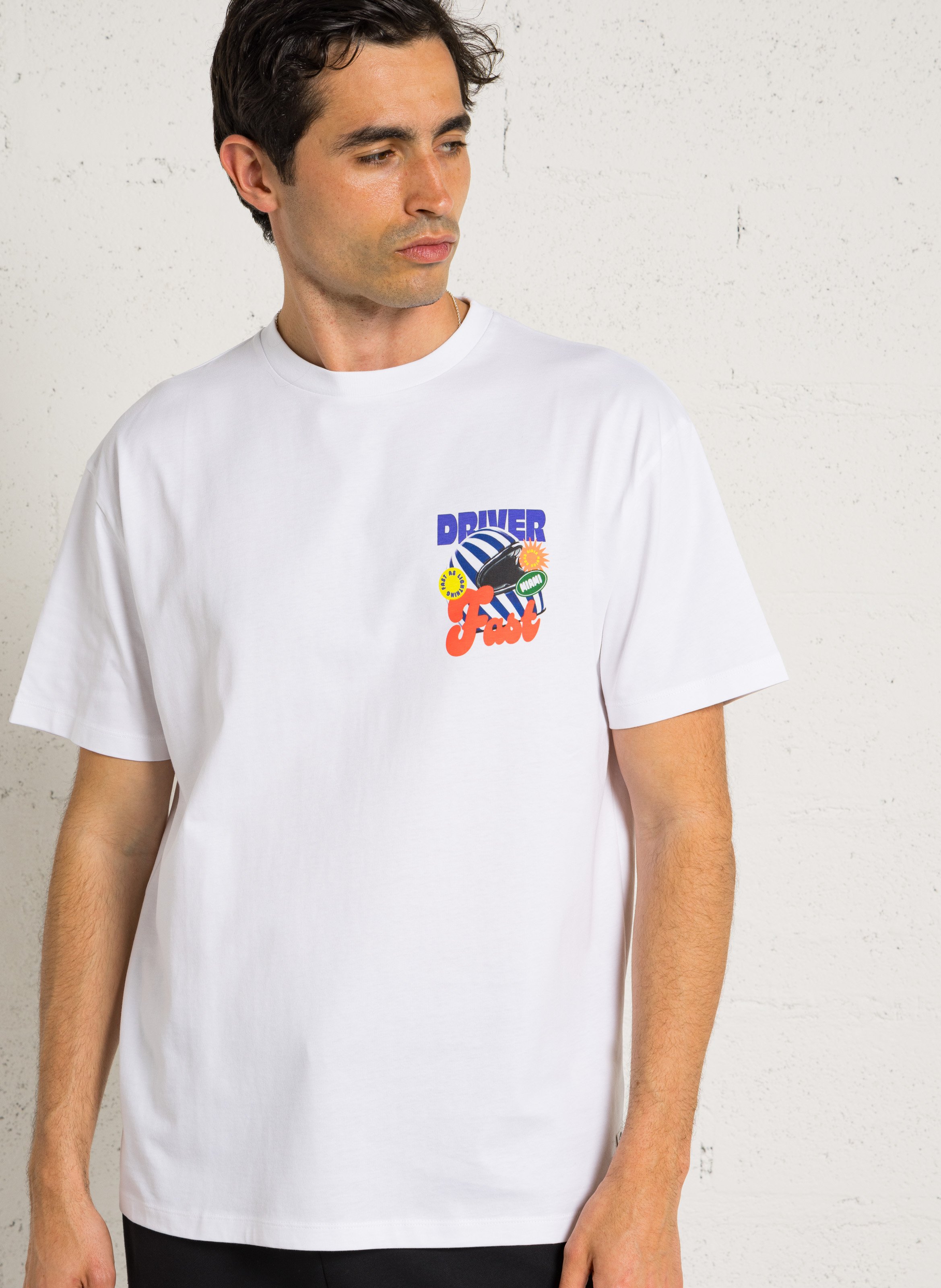 T-shirt droit en coton LE TEMPS DES CERISES Blanc