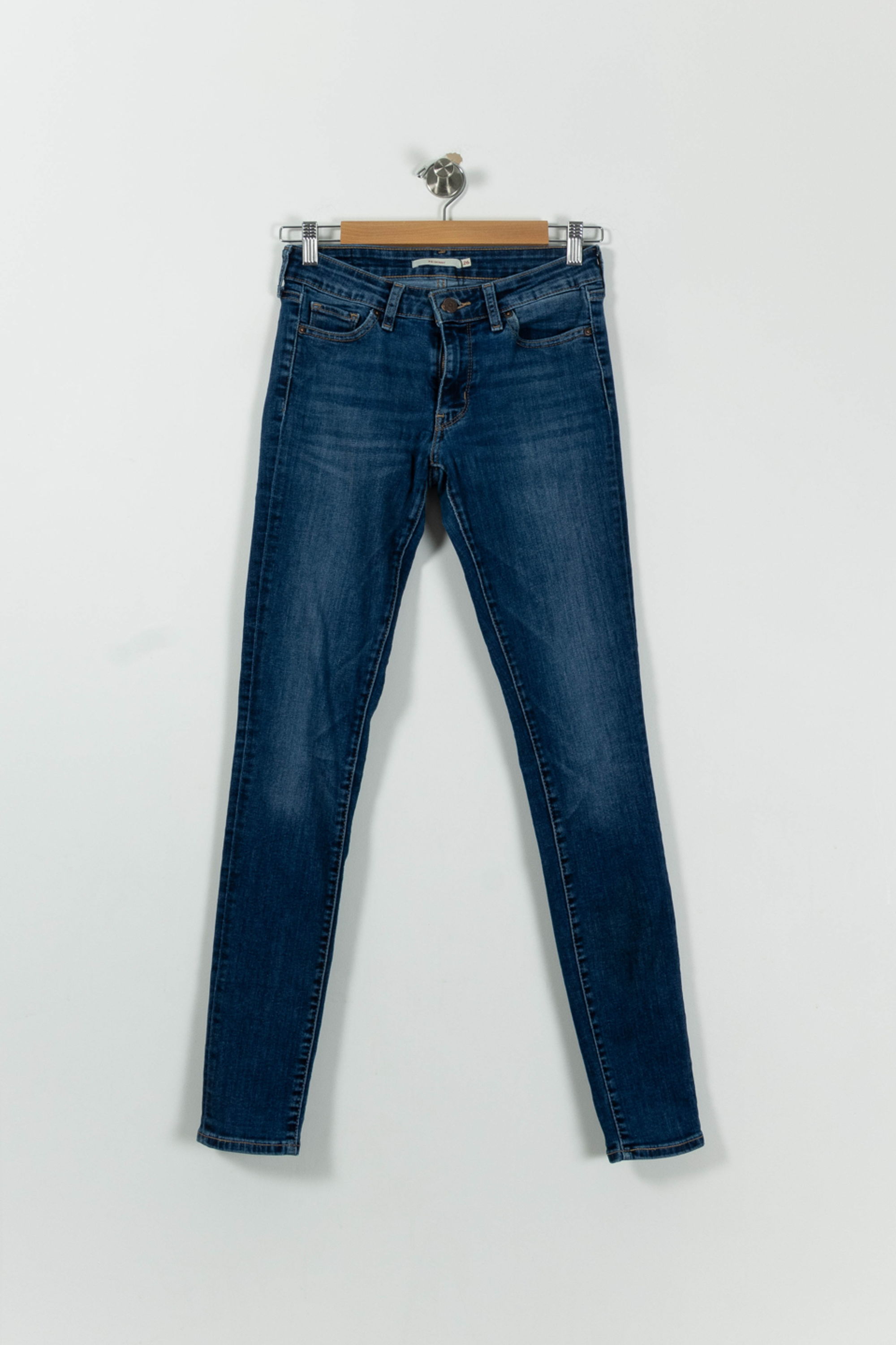 Cropped slim jeans with studs LEVI'S - Seconde main Blue