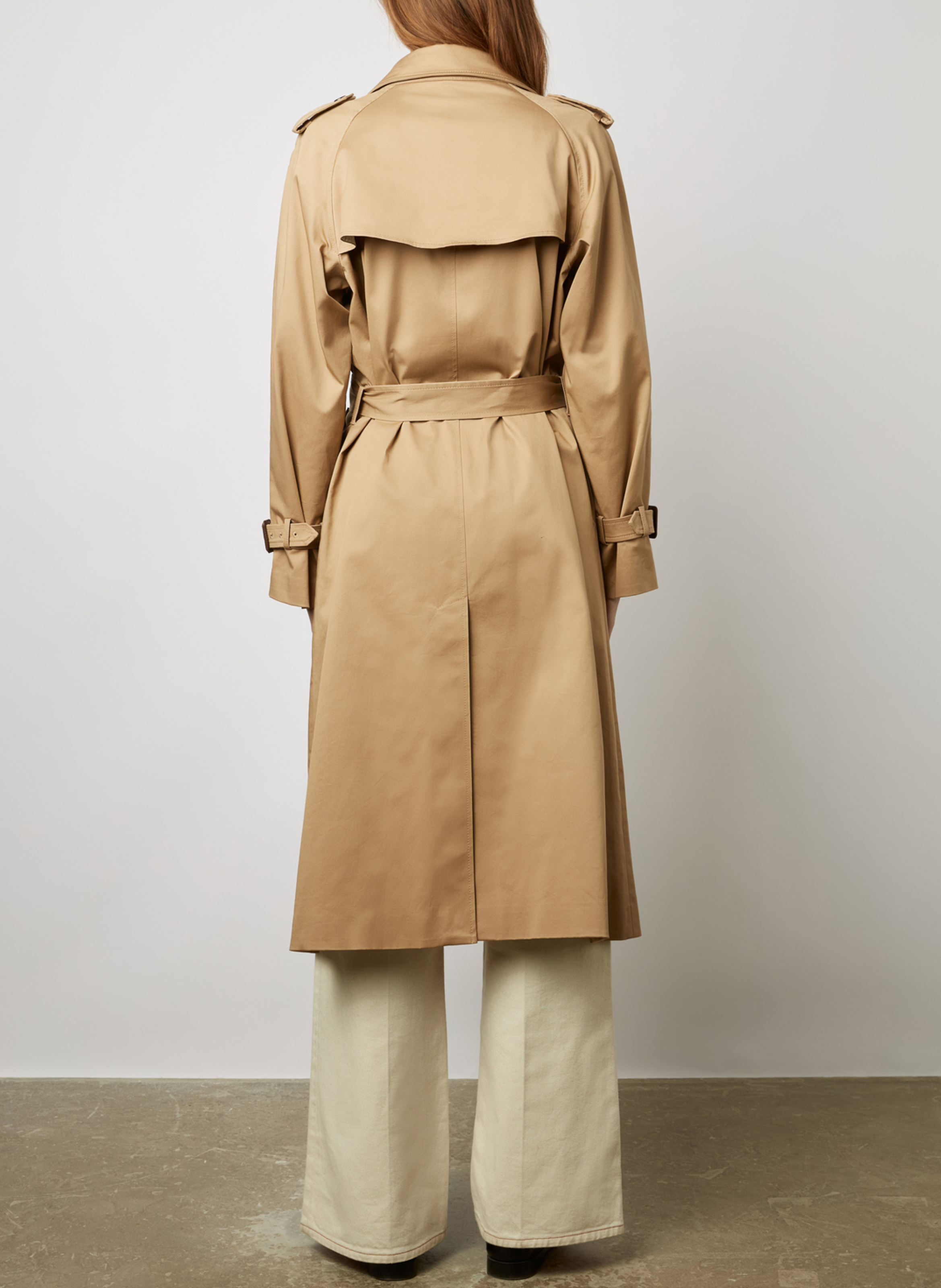 Langer Trenchcoat aus Baumwoll-Mix GERARD DAREL Beige