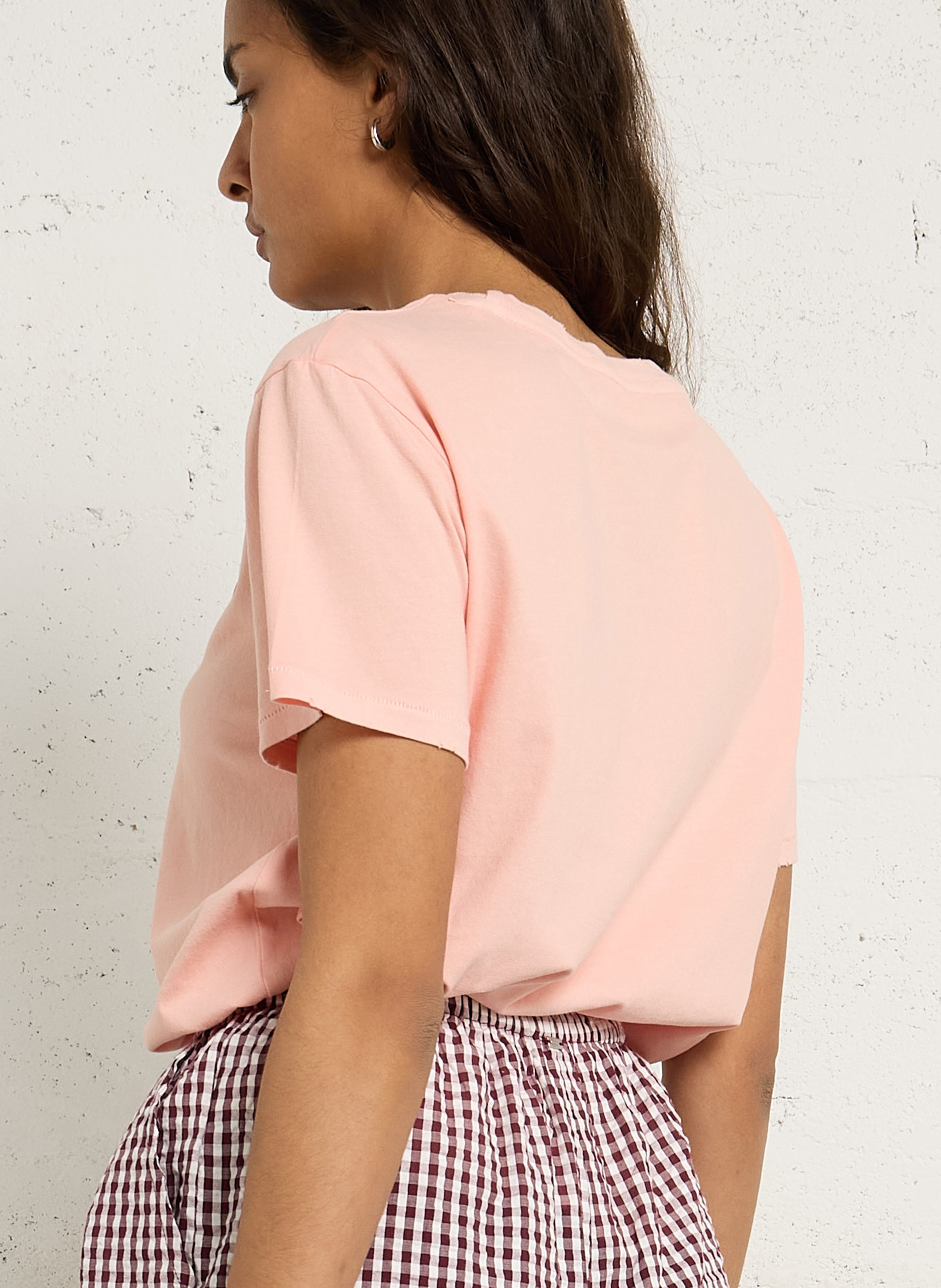 Tee-shirt col rond en coton NEWTONE Beige