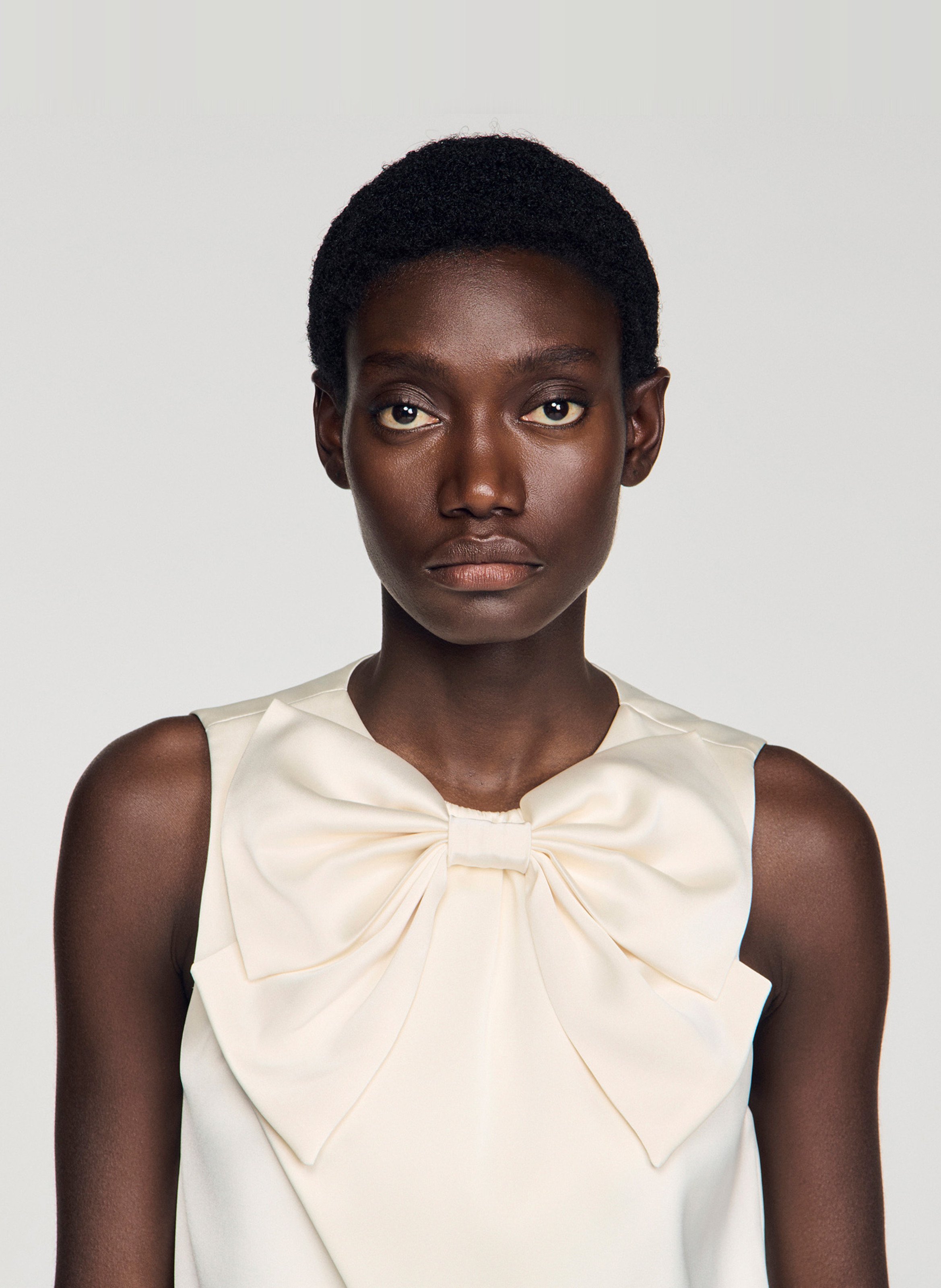 Top col rond SANDRO Beige