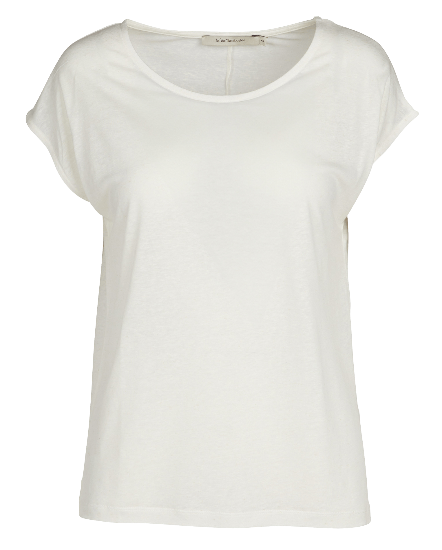 Tee-shirt oversize col rond LA FEE MARABOUTEE Blanc