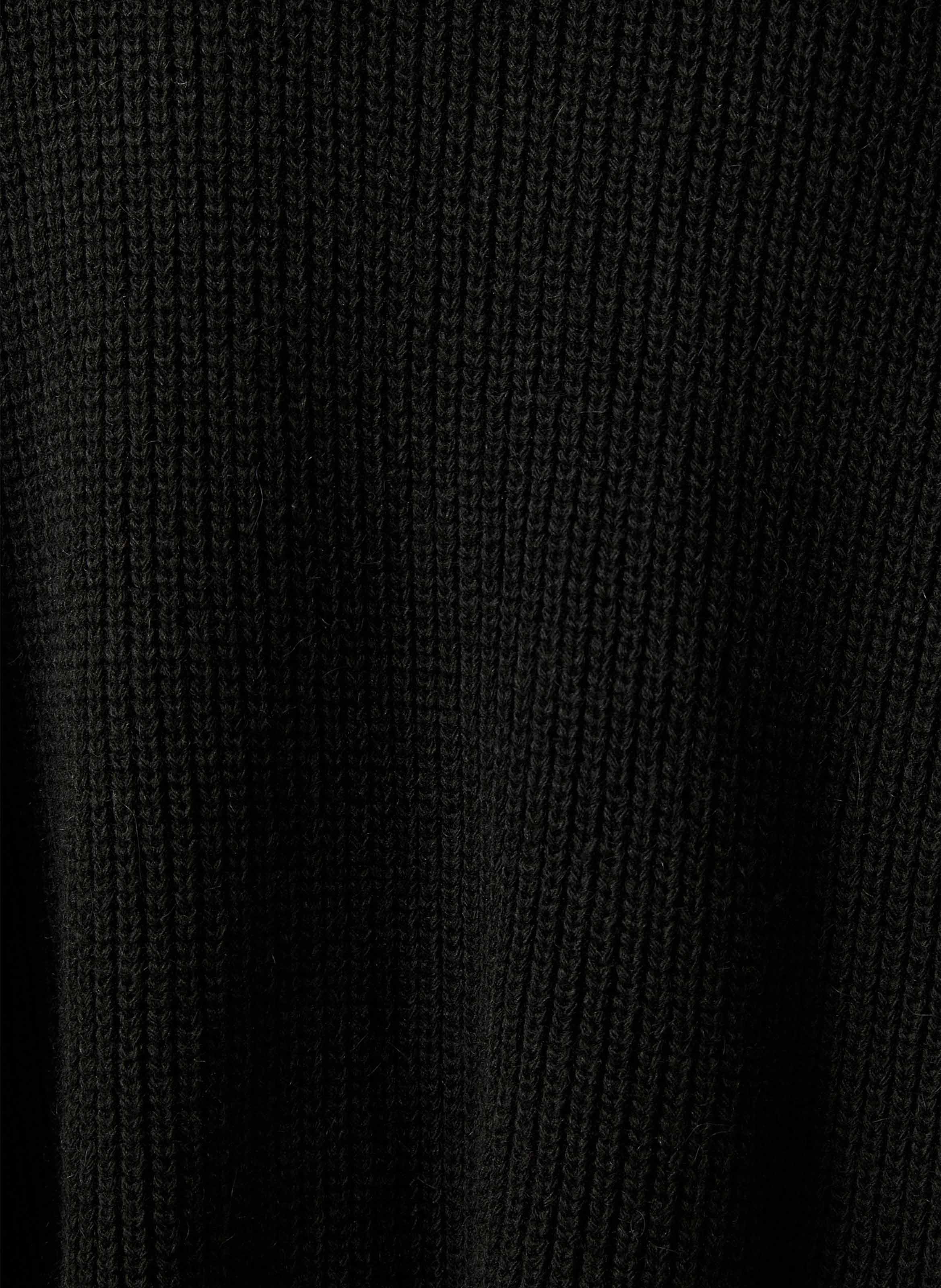 Sleeveless oversized ribbed cardigan LA FEE MARABOUTEE Black