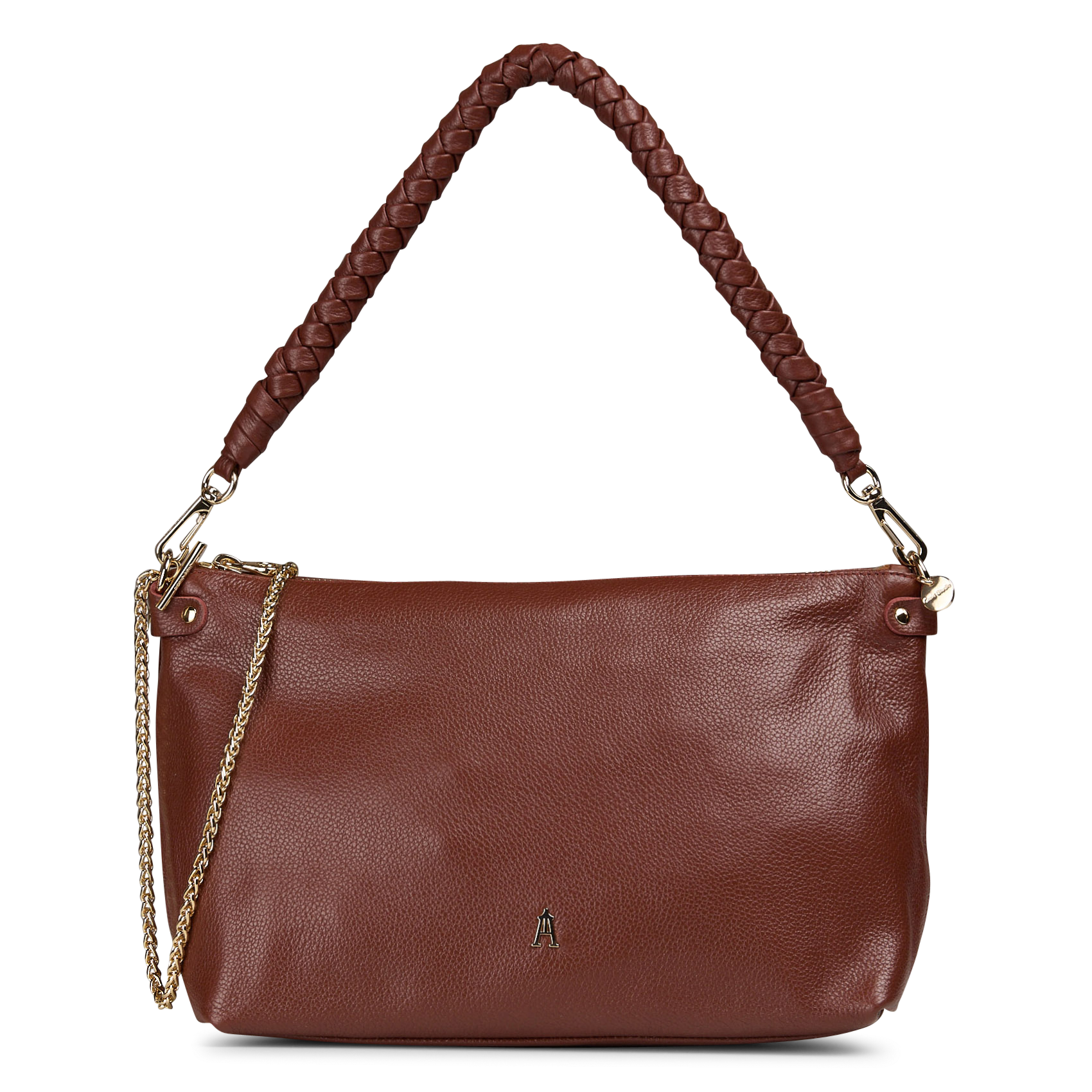 Bowlingtasche aus genarbtem Leder mit Reißverschluss CRAIE STUDIO