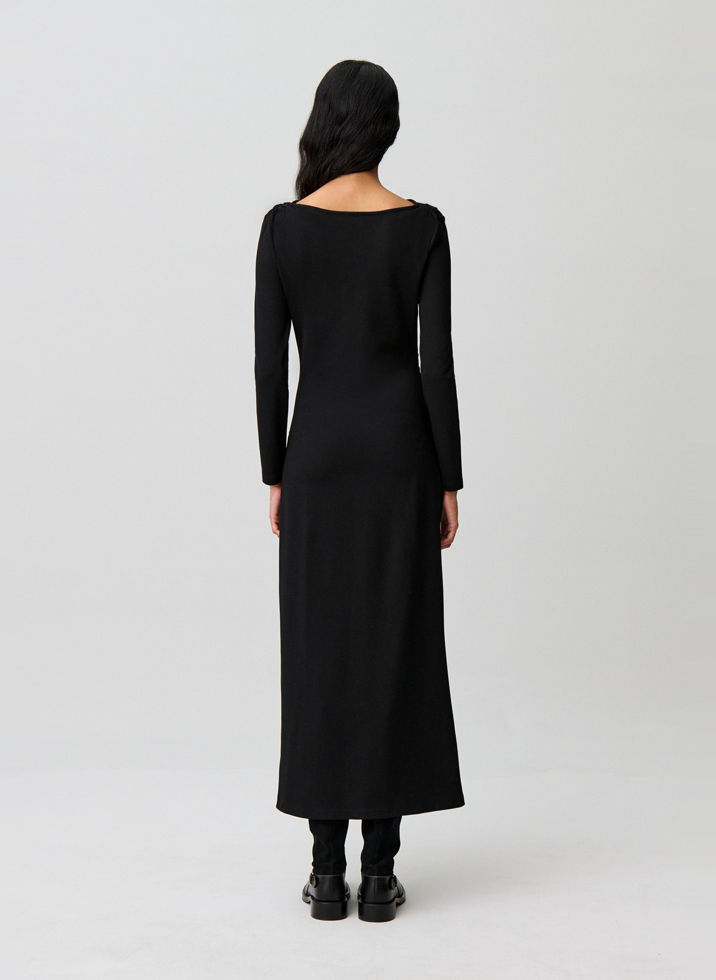 Robe longue col bateau CLAUDIE PIERLOT Noir