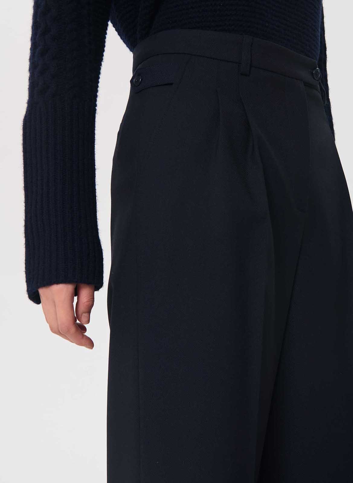 Pantalon large taille haute TARA JARMON Bleu