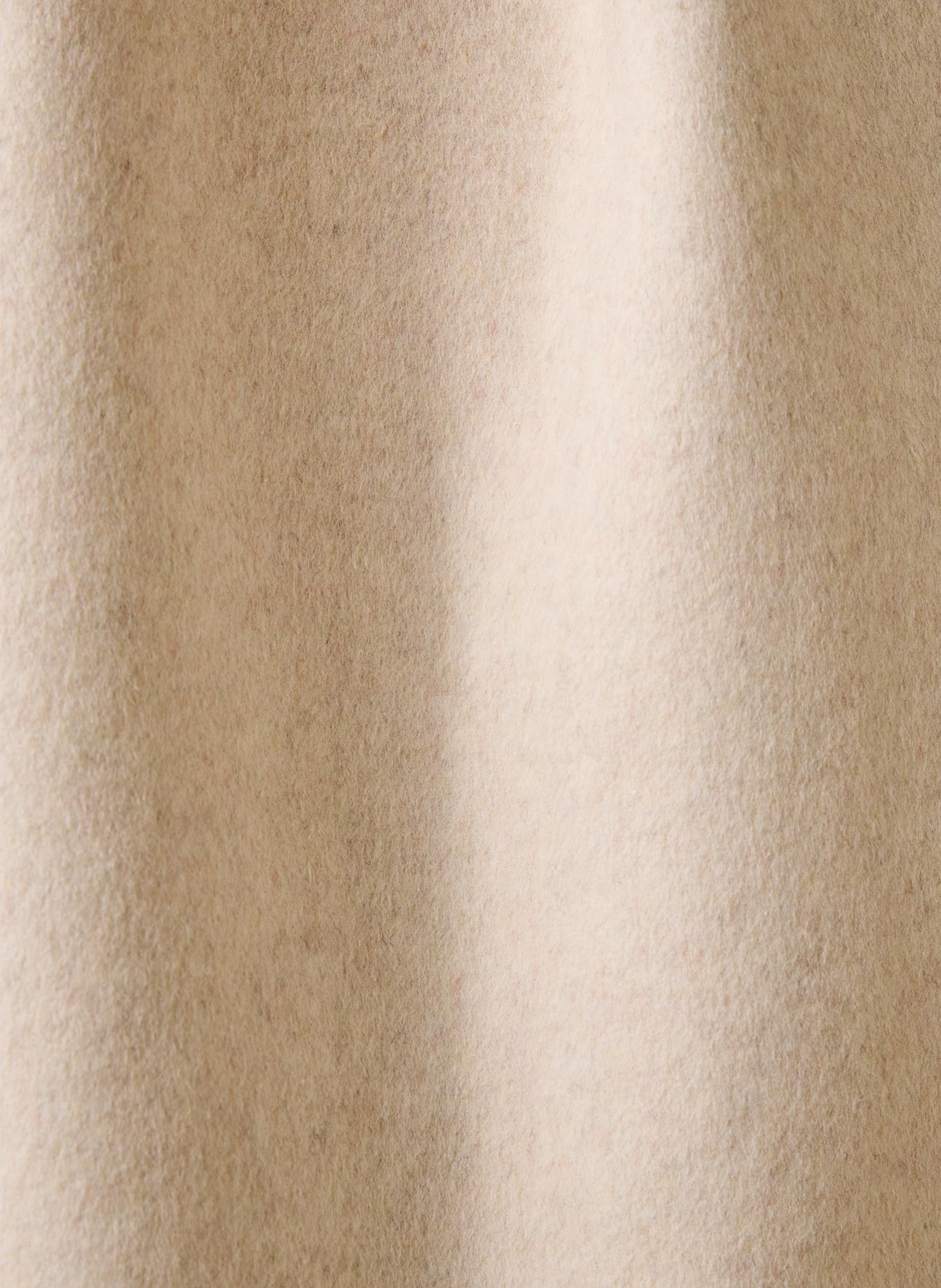 Manteau oversize en laine recyclée mélangée LA FEE MARABOUTEE Blanc