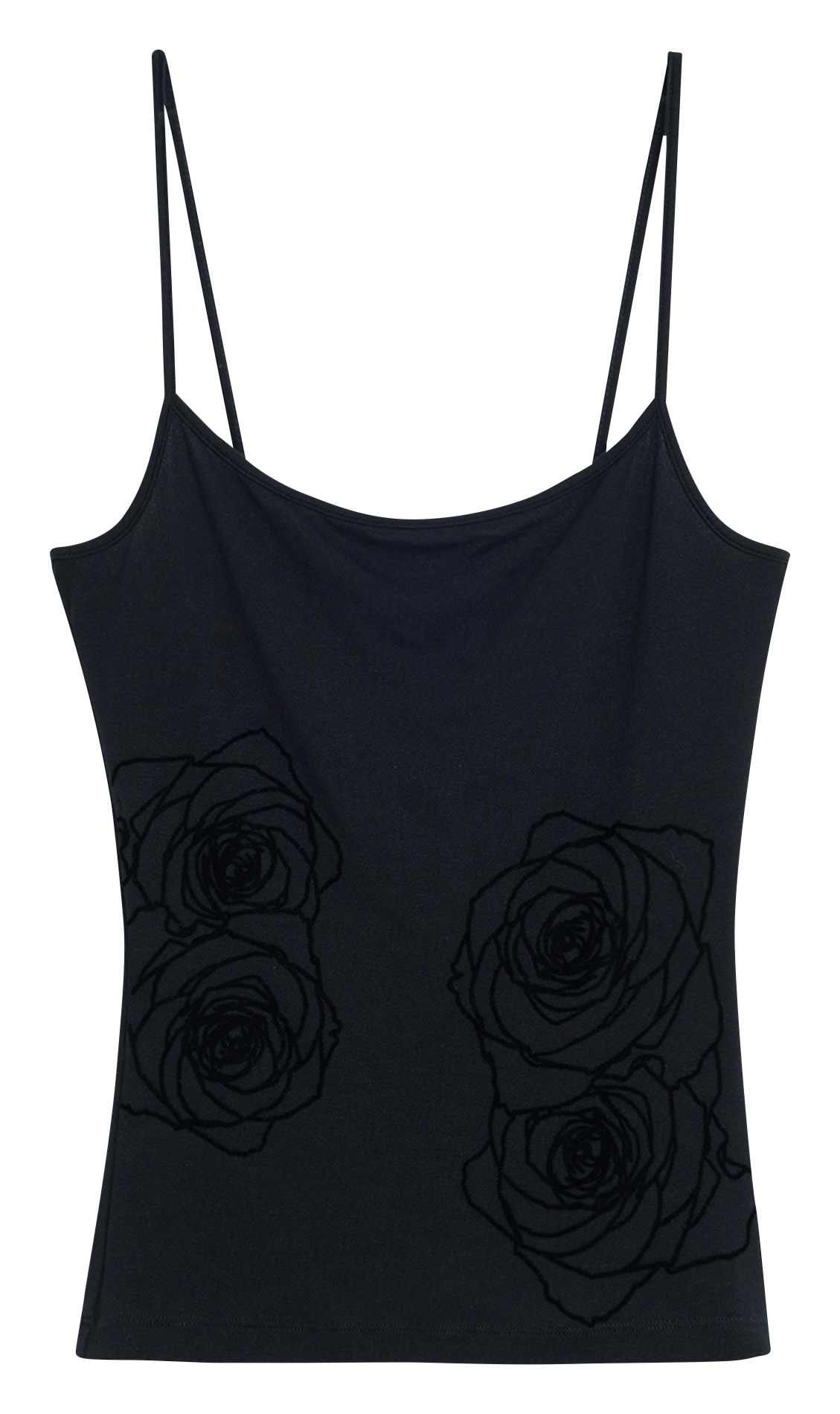 Aansluitende top met bandjes en effen gilet DESIGUAL Zwart