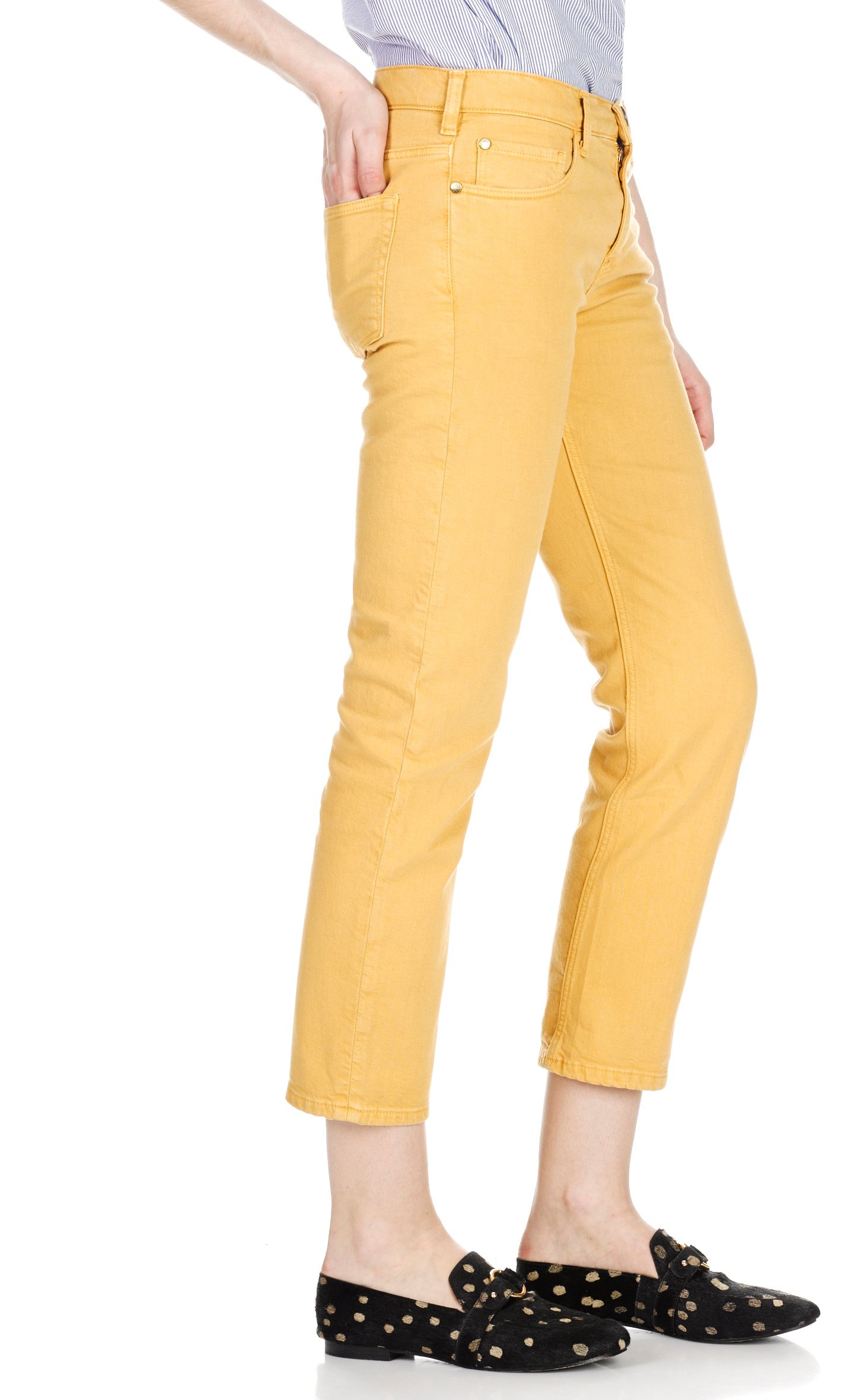 Jean cropped droit SWILDENS Jaune