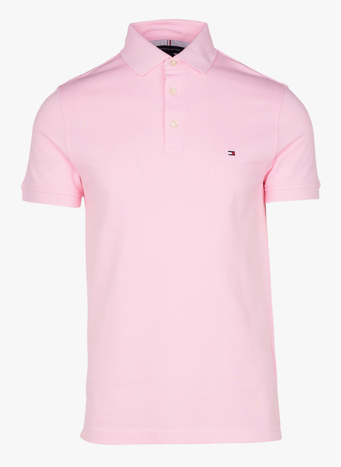 Slim-fit Cotton Polo Shirt Classic Pink Tommy Hilfiger - Men | Place des Tendances