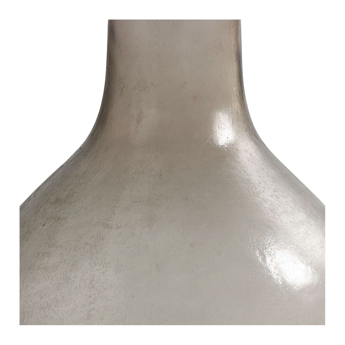 Frosted mercury glass carboy vase - small model BLANC D'IVOIRE Pink