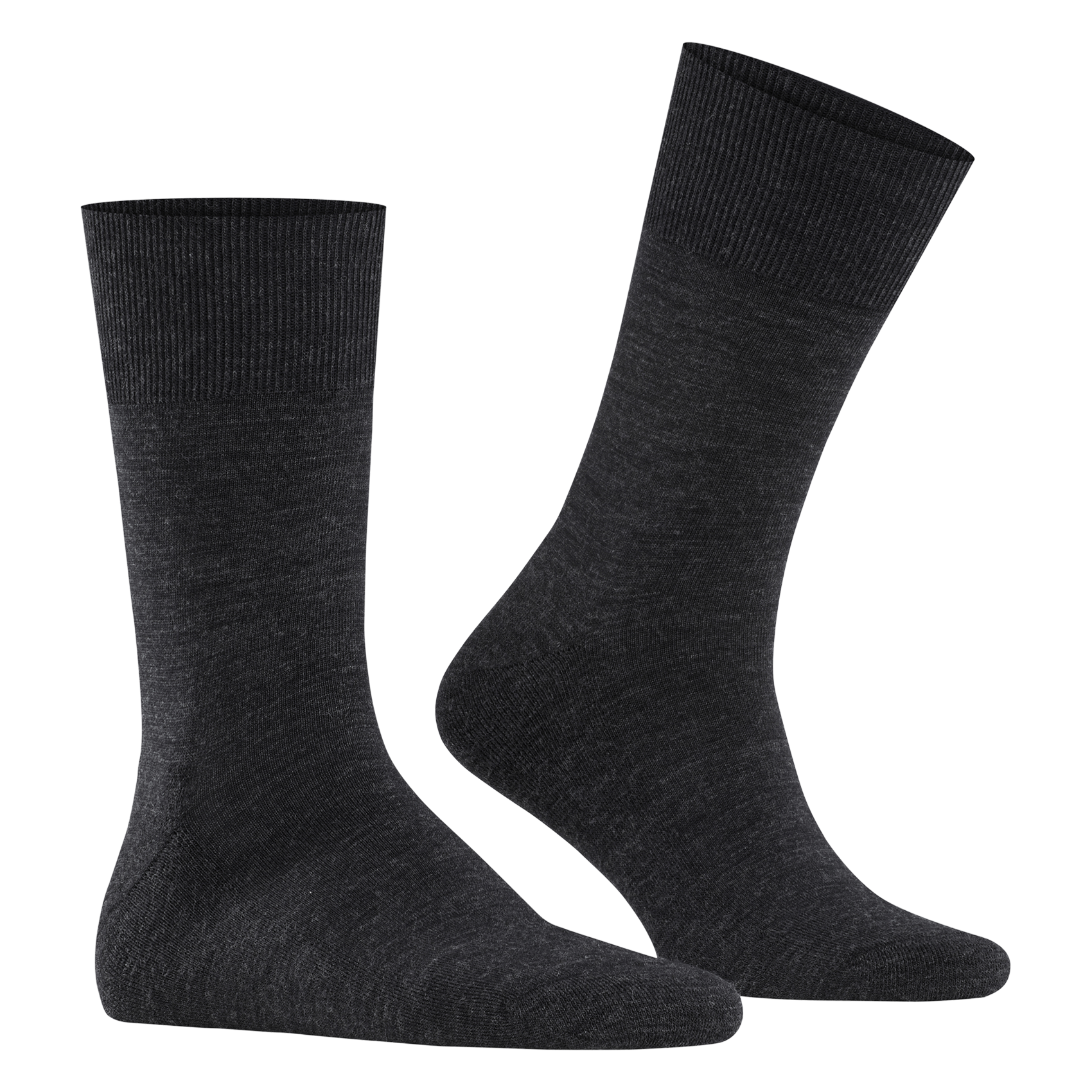 Chaussettes hautes en laine vierge mélangée FALKE Gris