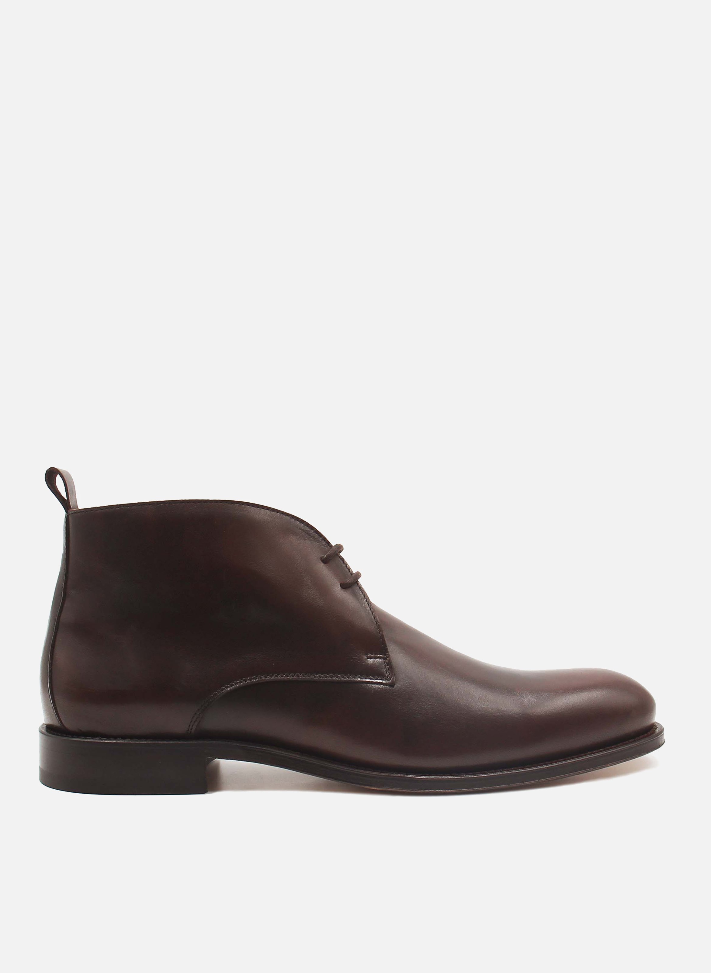 Leather desert boots  Marron