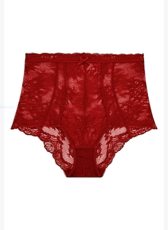 Culotte taille haute rouge sales