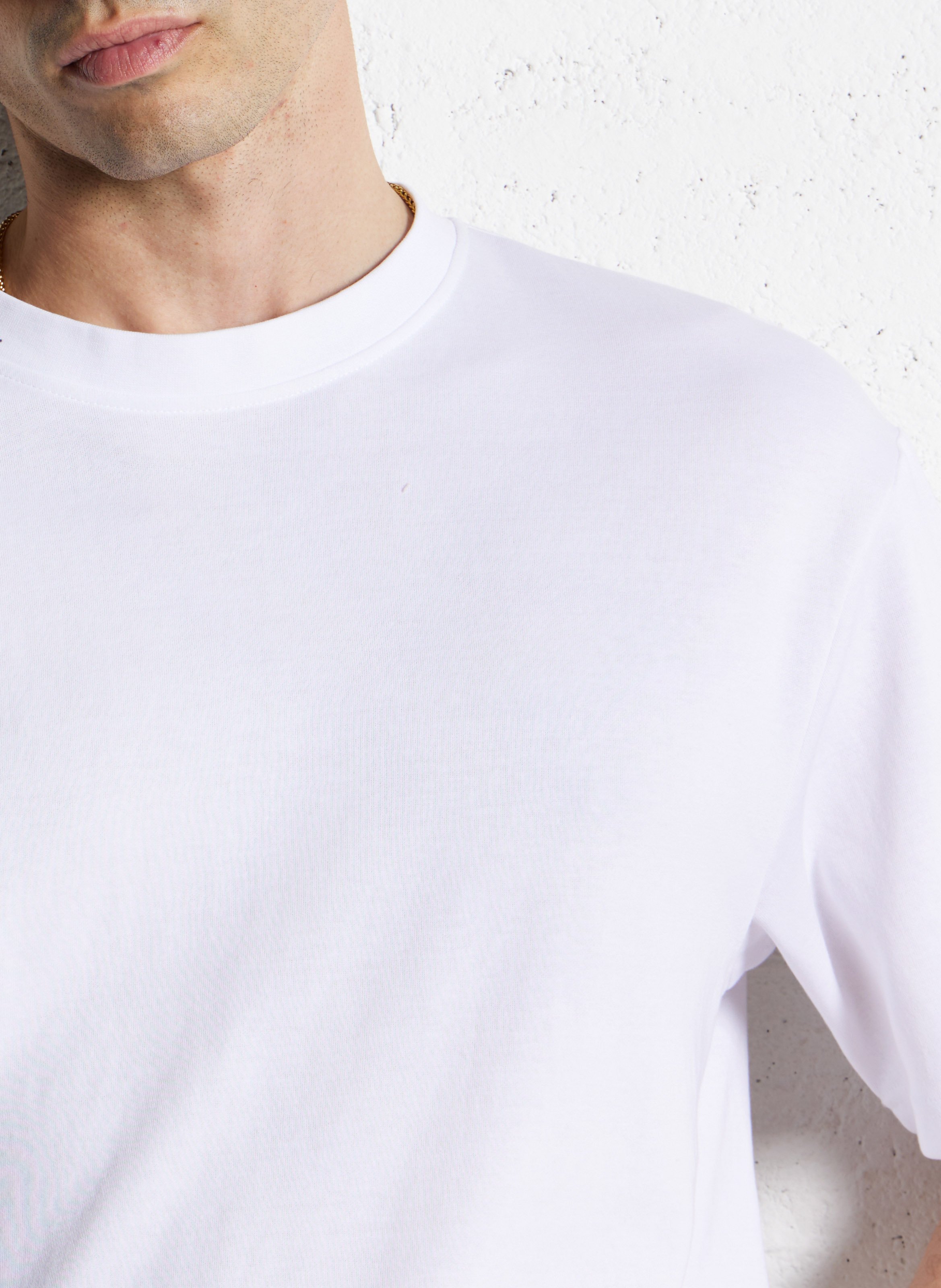 Tee-shirt oversize en coton bio mélangé SELECTED Blanc