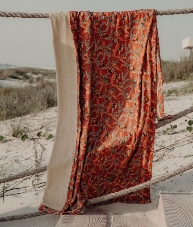 Fouta de plage BINDI ATELIER Orange