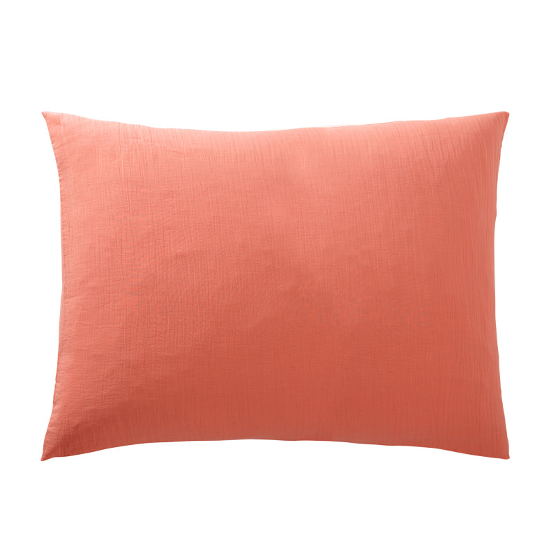 Cotton percale pillow case COTON PUR Pink