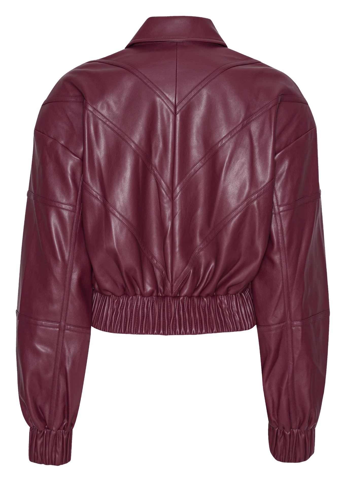 Jacket with classic leather effect collar ROTATE Brown