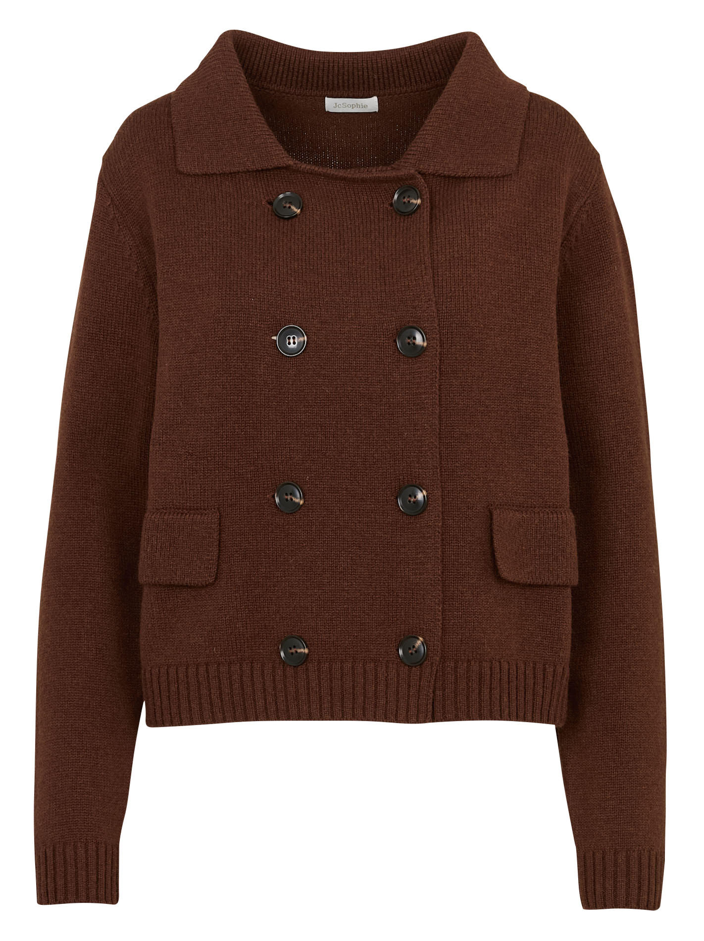 Oversized wool-blend cardigan JC SOPHIE Brown