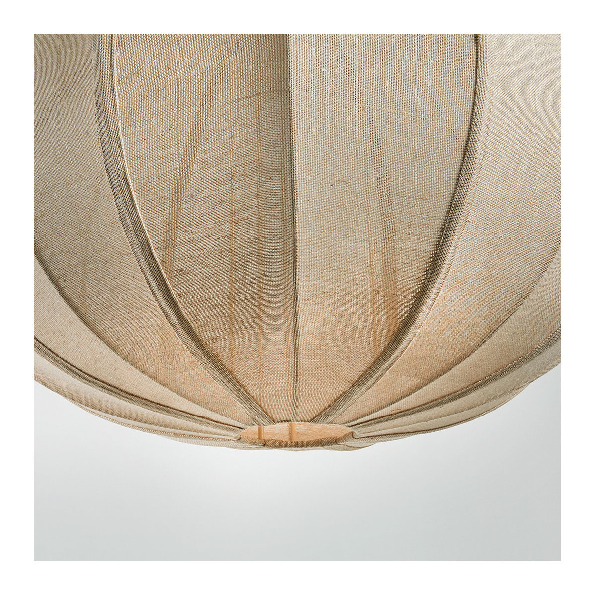 Jute canvas pendant light BLANC D'IVOIRE Beige