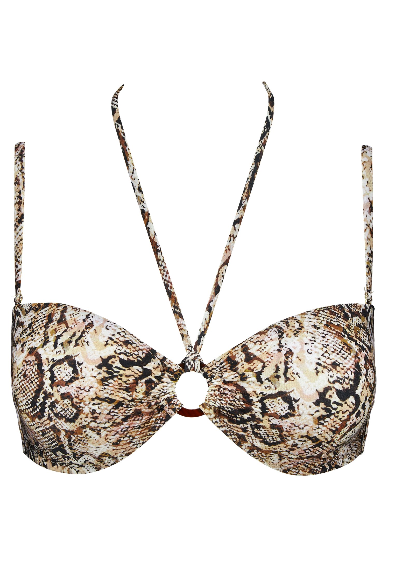 Bandeau swimsuit top with removable cups AUBADE Beige