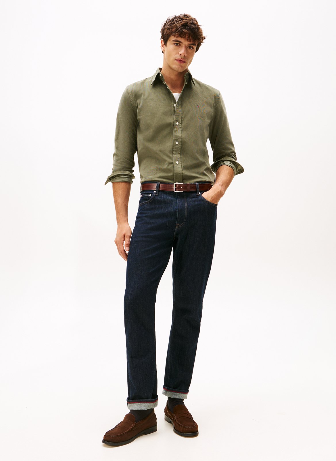 Baumwoll-Bluse TOMMY HILFIGER Grun