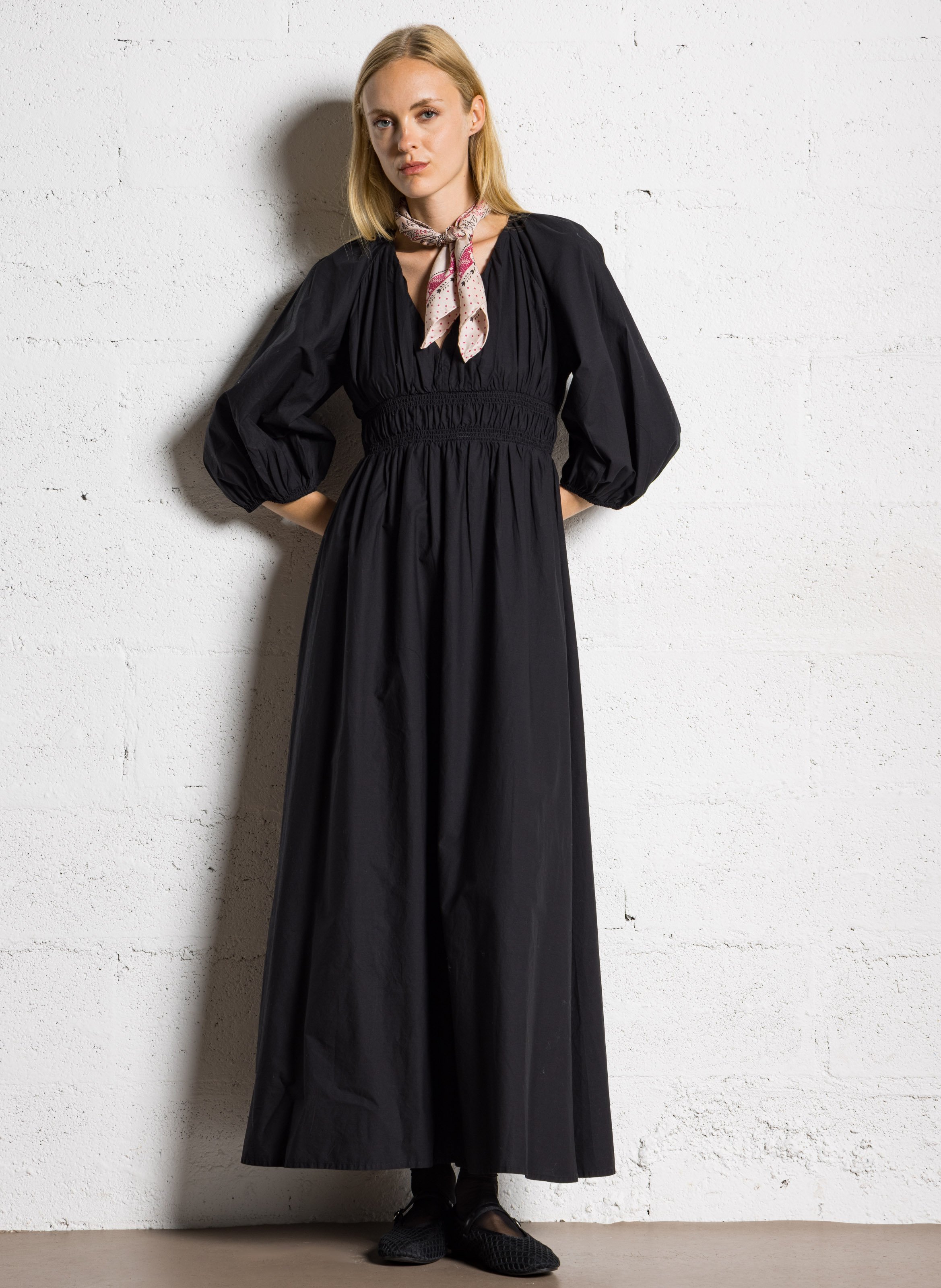 Long cotton dress MAISON 123 Black