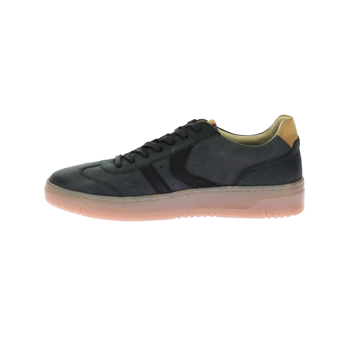 Low leather trainers KICKERS Black