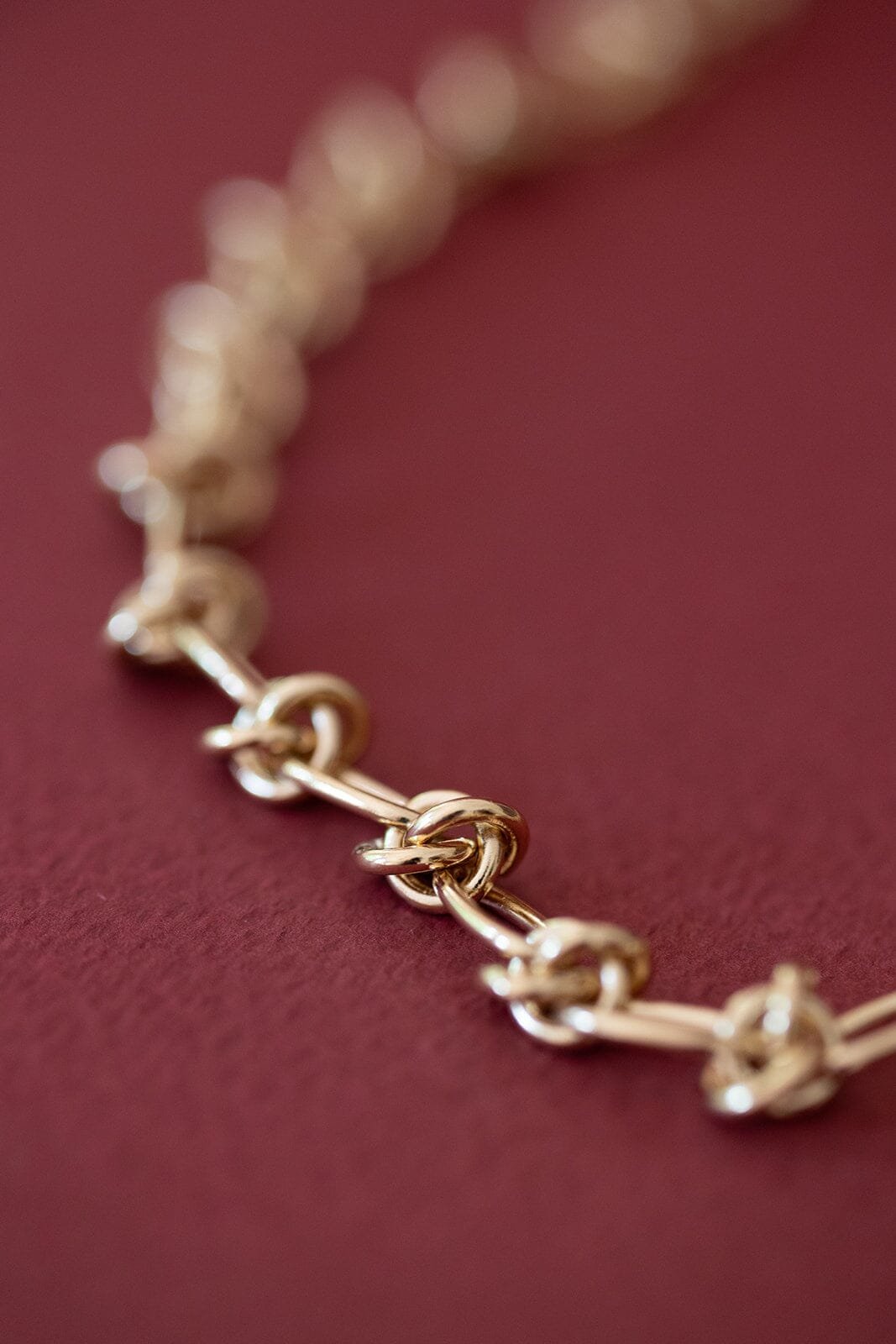 Silver plated necklace MONSIEUR SIMONE Golden