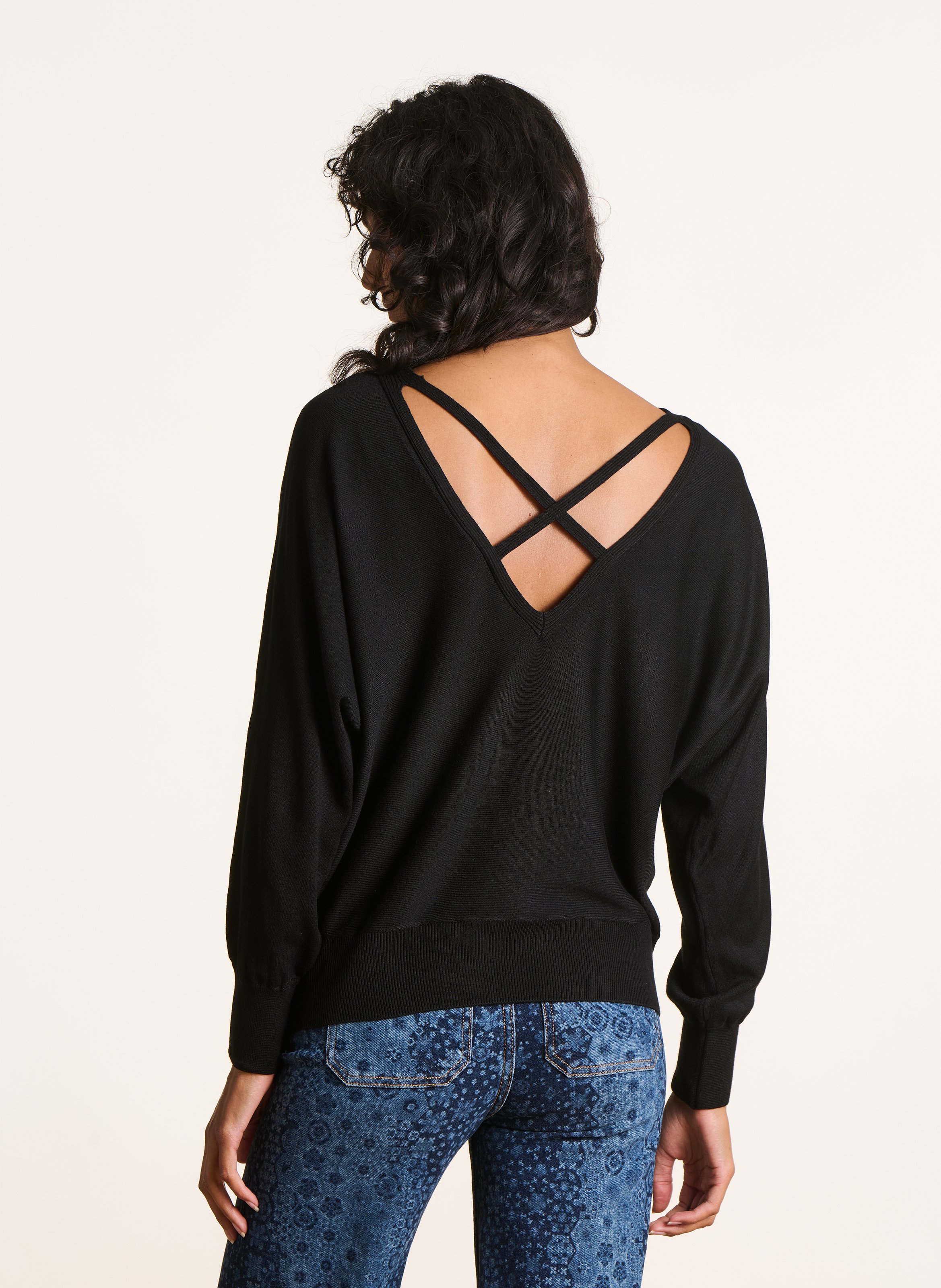 Oversize-Pullover LA FEE MARABOUTEE Schwarz