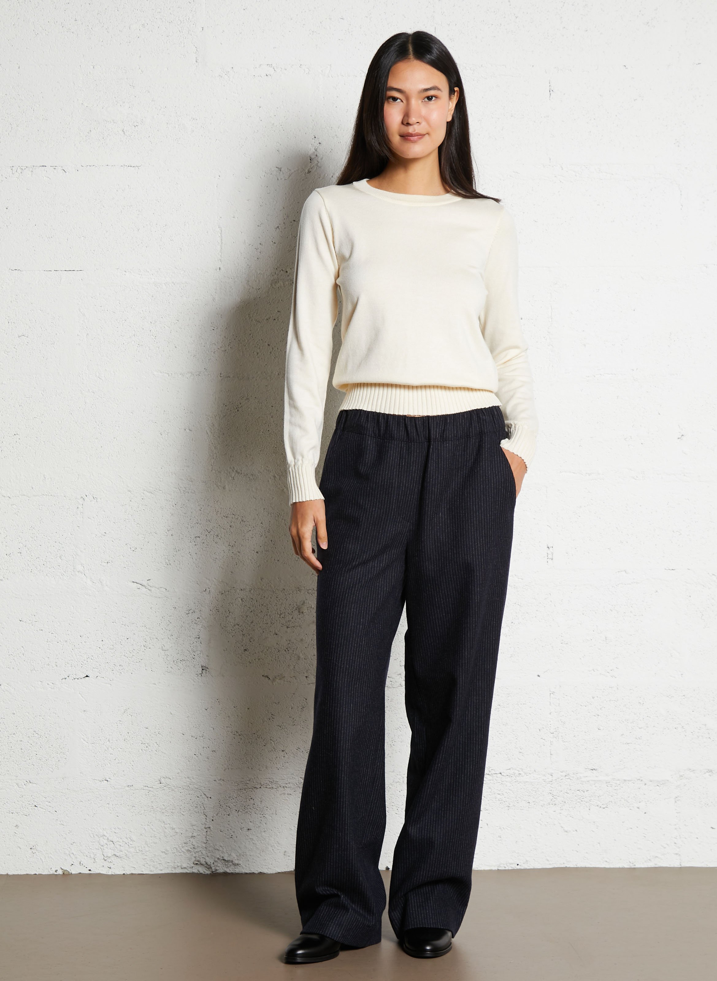 Low-cut loose-fit dress BELLEPIECE Blue