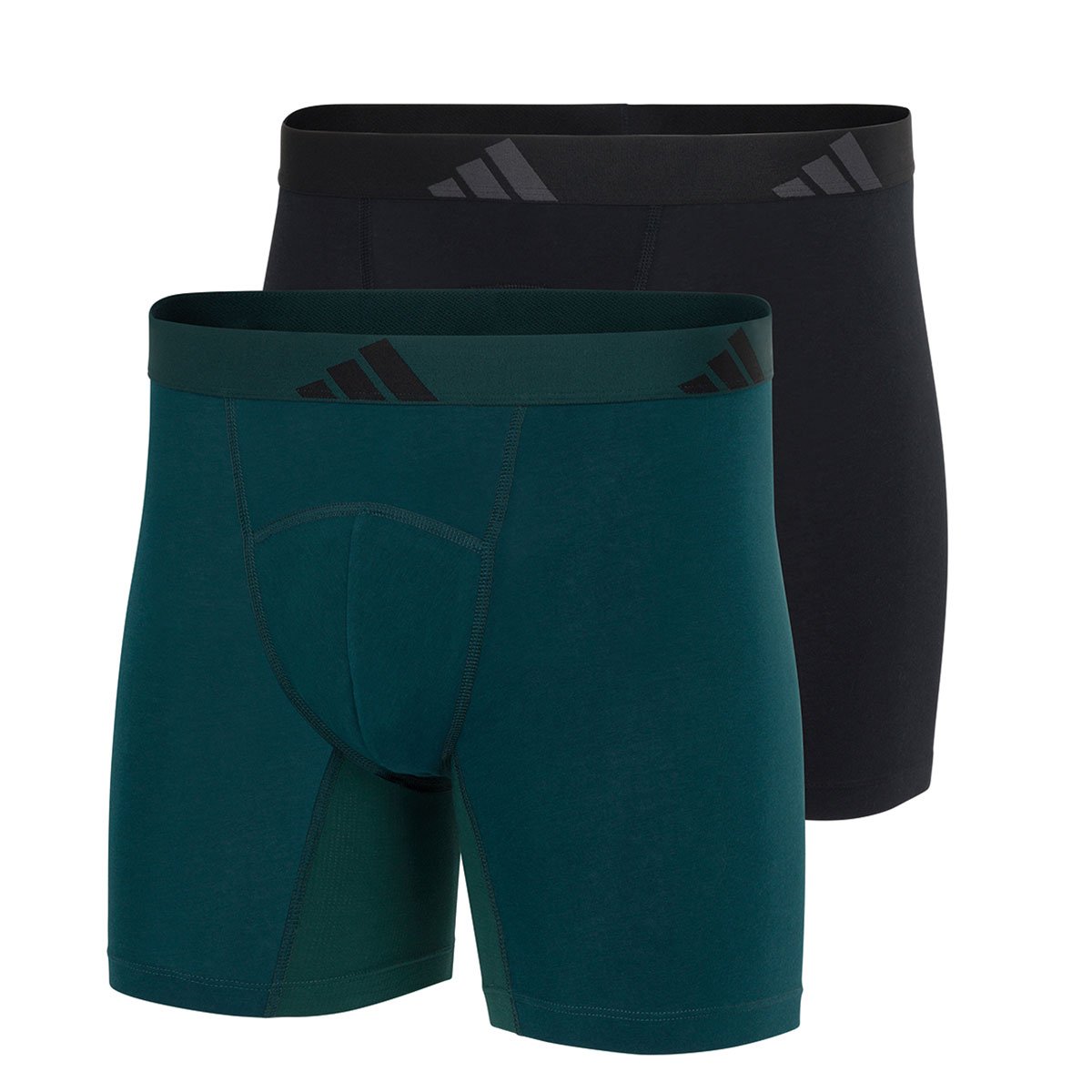 Set of 2 men's ergonomic active flex cotton briefs by Adidas Sport. ADIDAS UNDERWEAR Purple