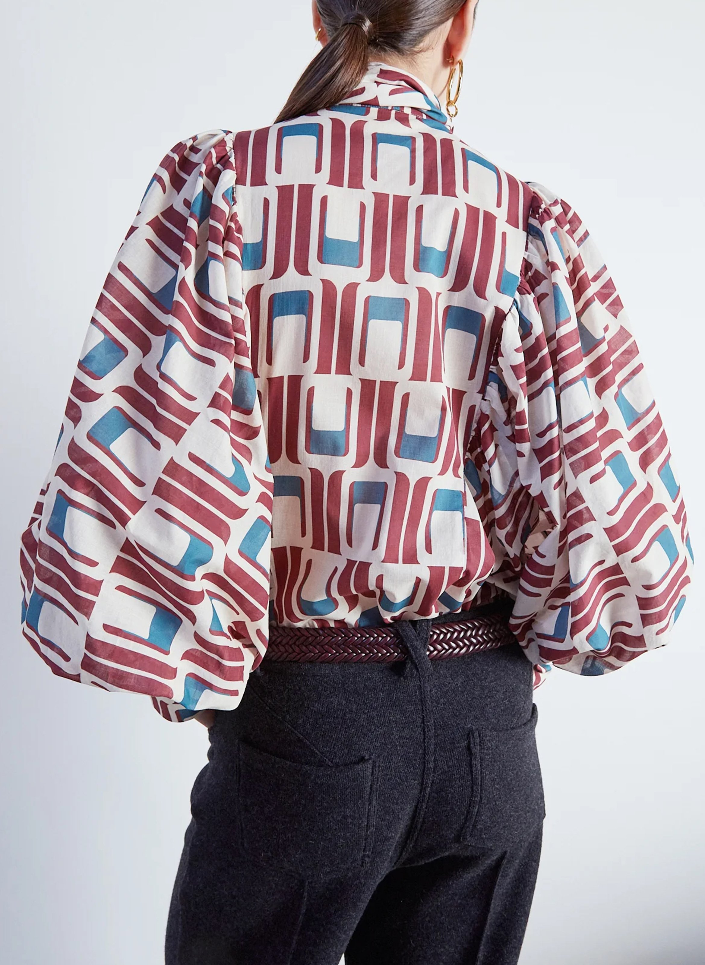 Blouse imprimée col montant  THE LABEL EDITION Multicolore