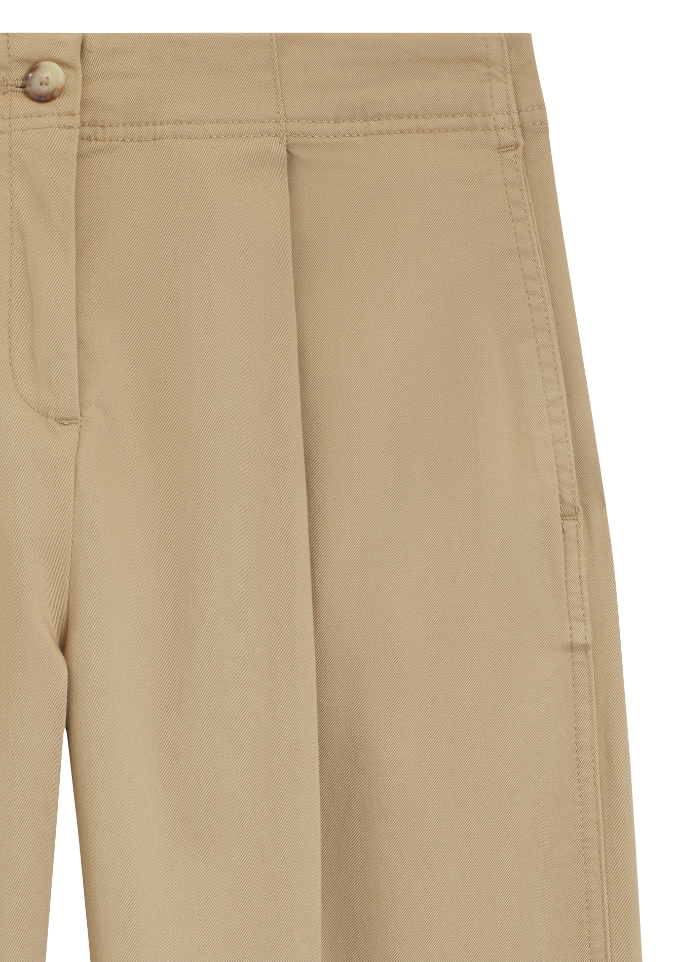 Pantalon carotte en coton mélangé BOSS Marron