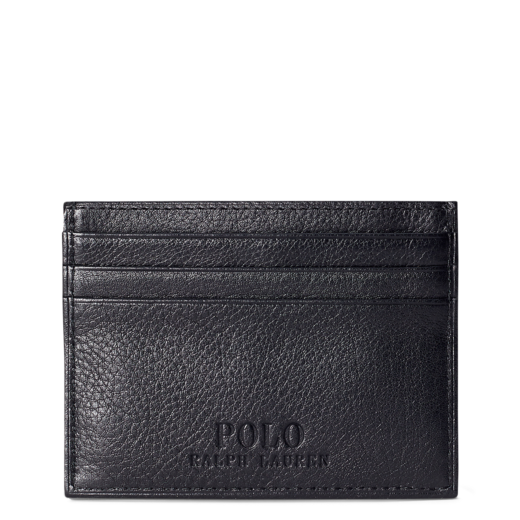 - 100% leer, - 6 kaarthoudersplitten, - 1 centrale zak, - Afmetingen: L10 x H7 cm. POLO RALPH LAUREN Zwart
