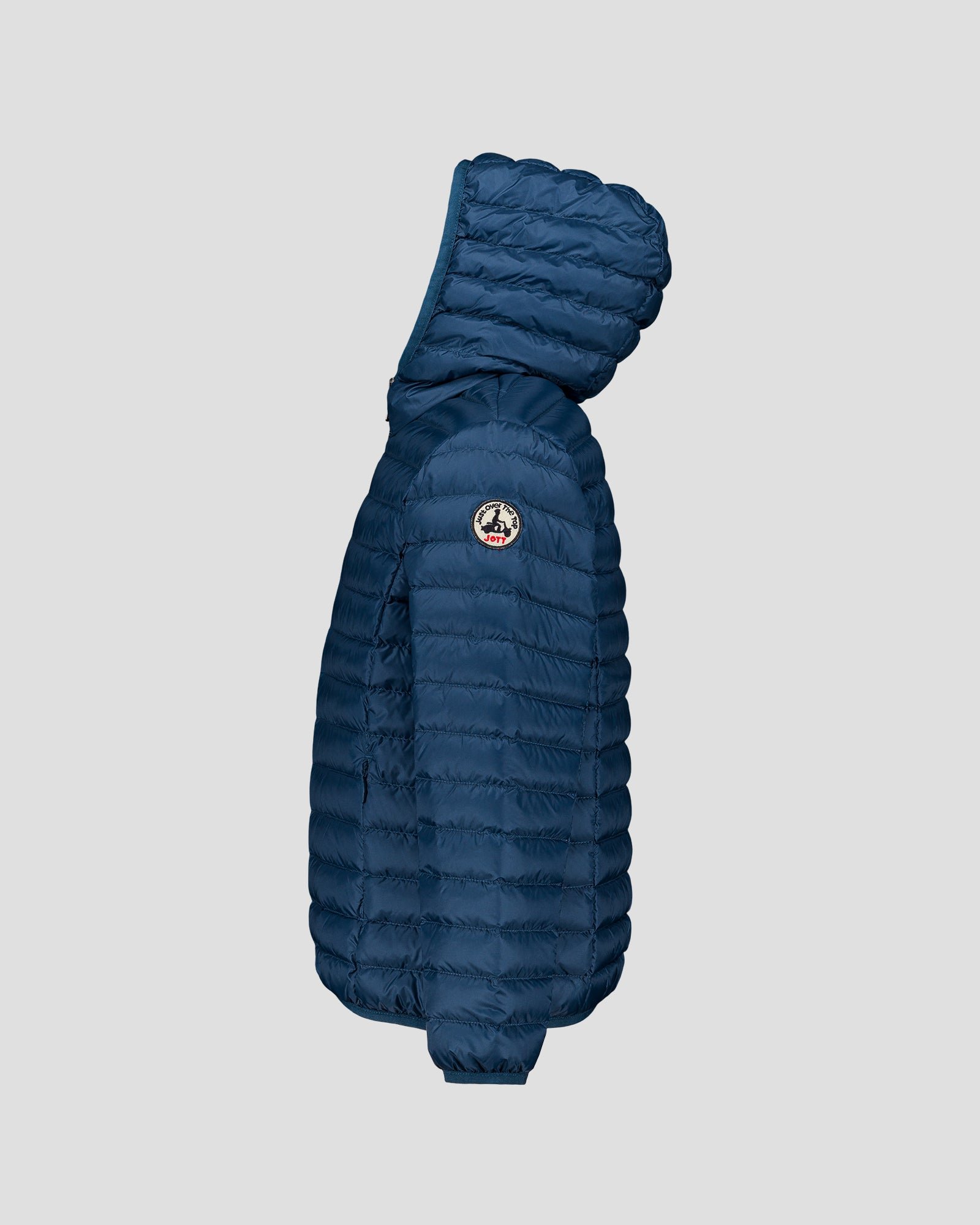 Hugo lightweight hooded child's puffer coat JOTT Blue