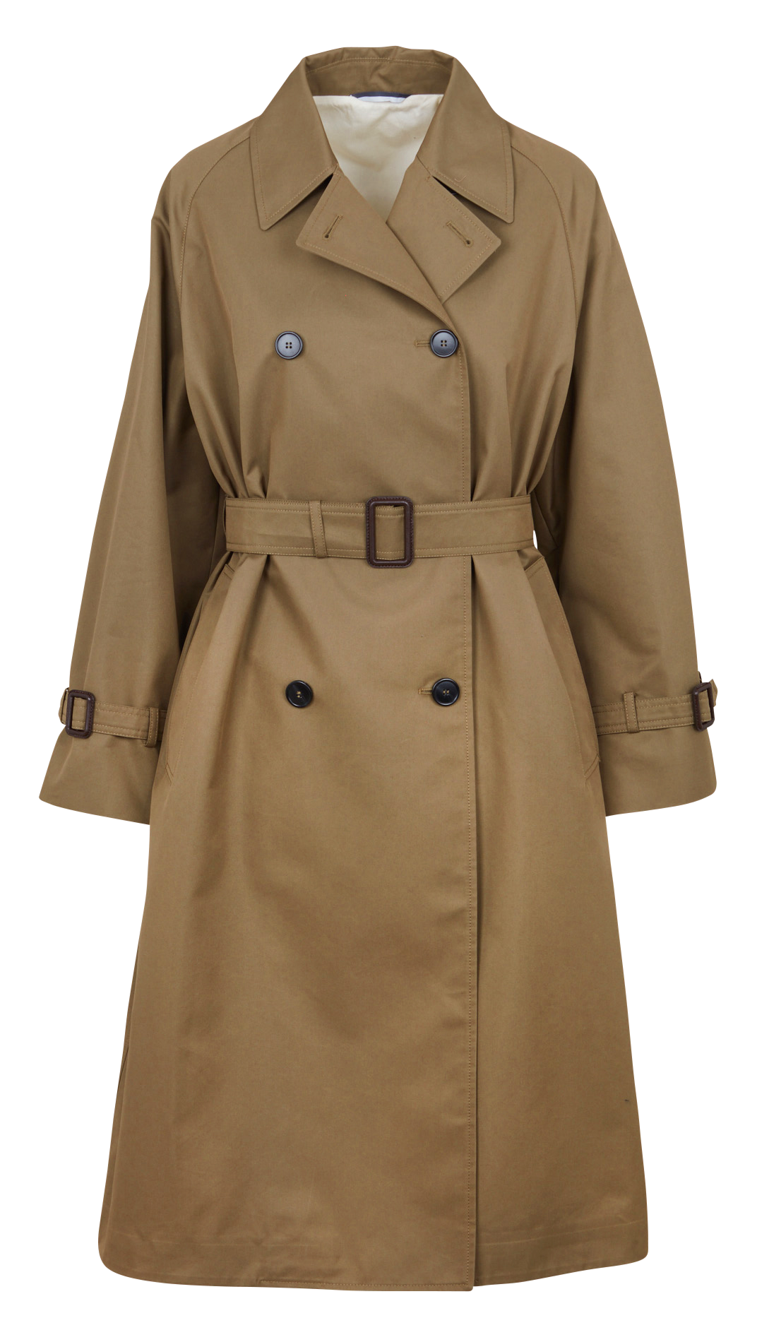 Cotton-blend trench coat with classic collar MAX MARA WEEK END Khaki