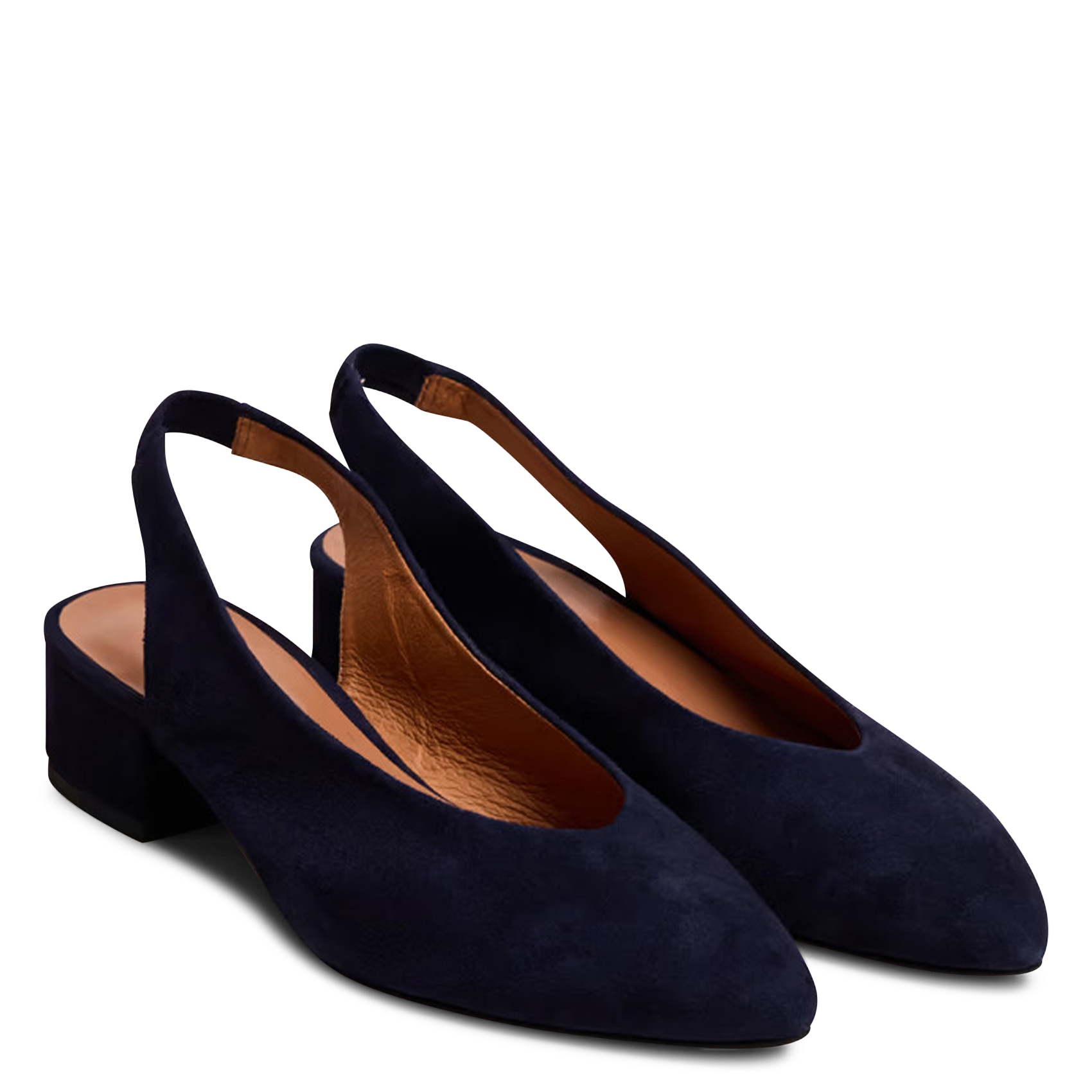 Ballerines en cuir velours JONAK Bleu