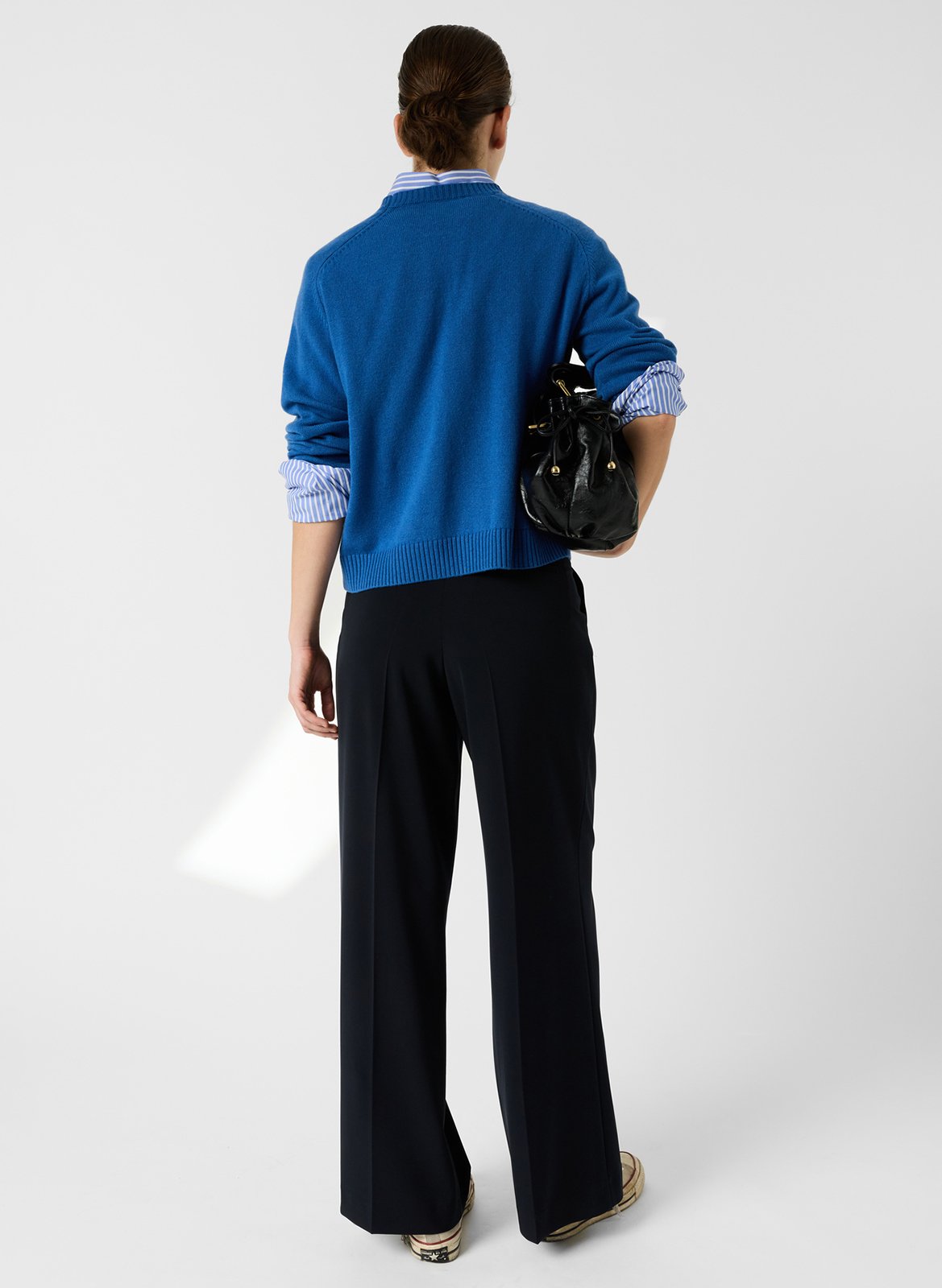 Straight round-neck wool sweater GERARD DAREL Blue