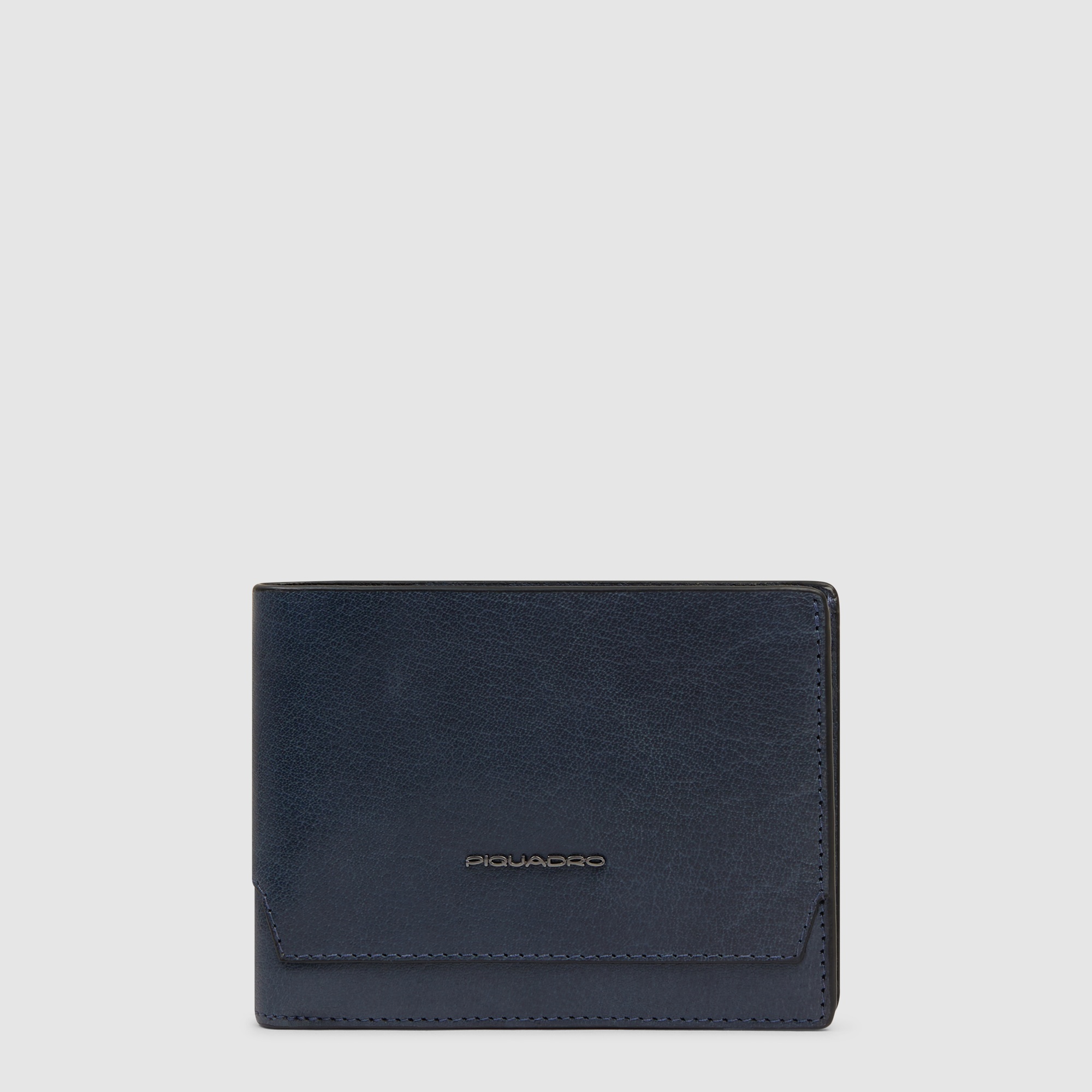 Babylon leather wallet PIQUADRO Grey