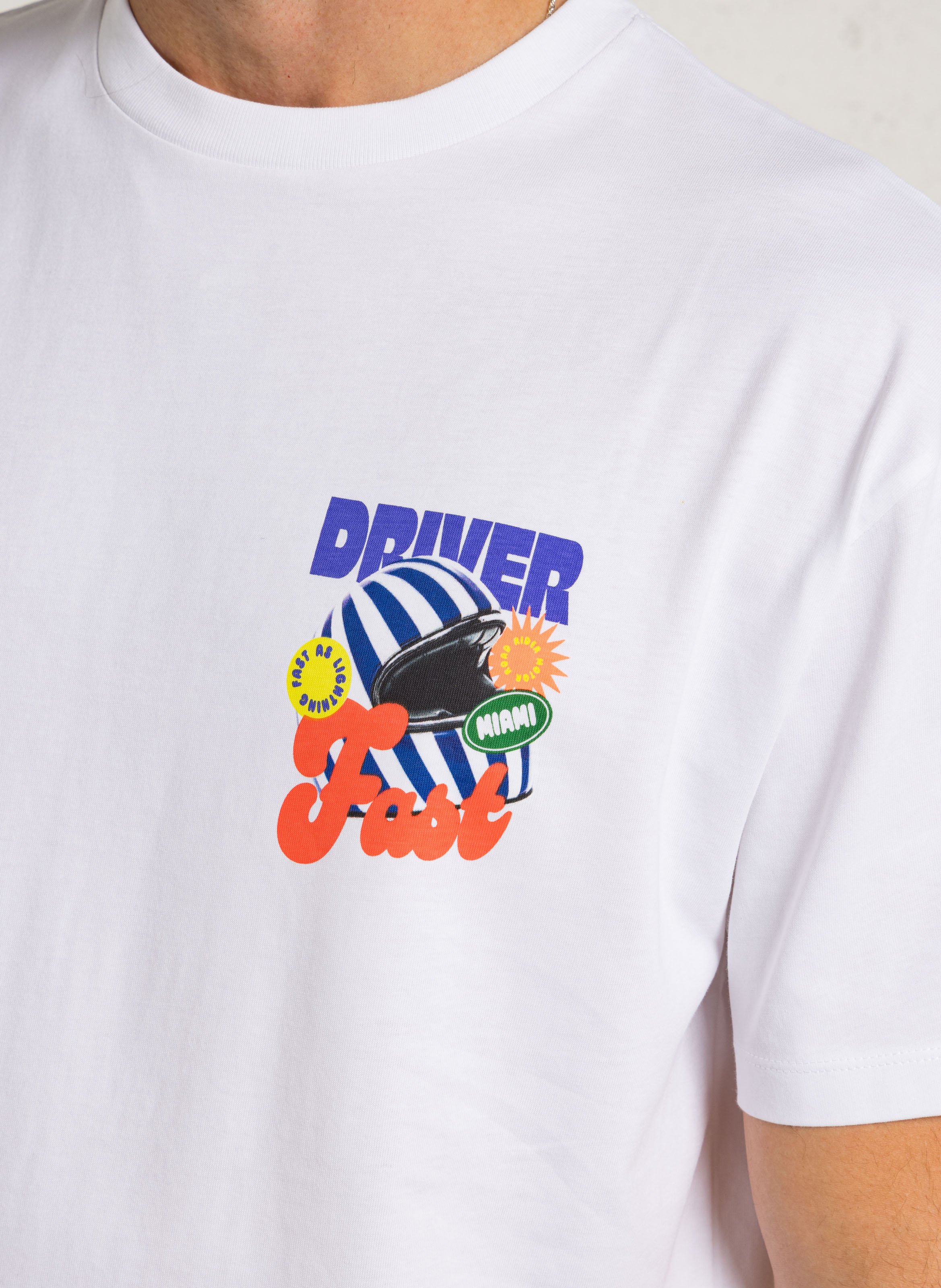 T-shirt droit en coton LE TEMPS DES CERISES Blanc