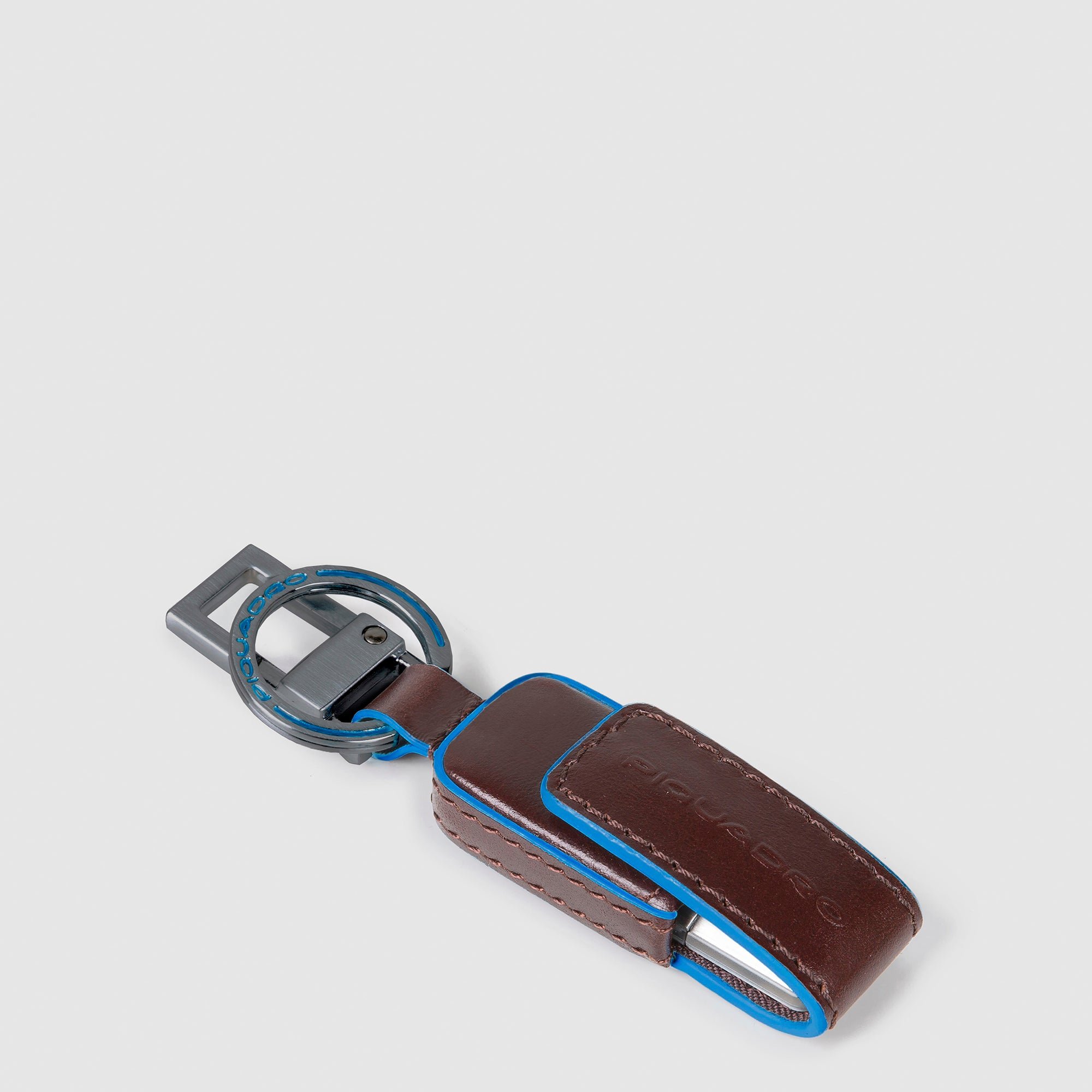 Keychain with 256GB USB flash drive PIQUADRO Brown