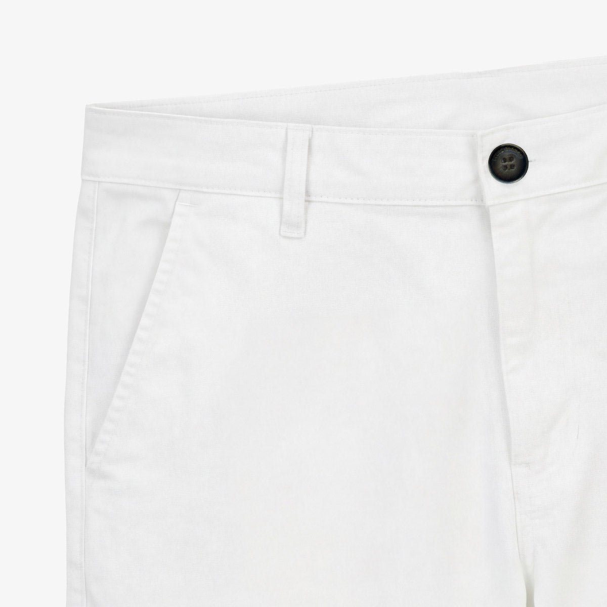 Bermuda coupe droite en coton stretch SERGE BLANCO Blanc