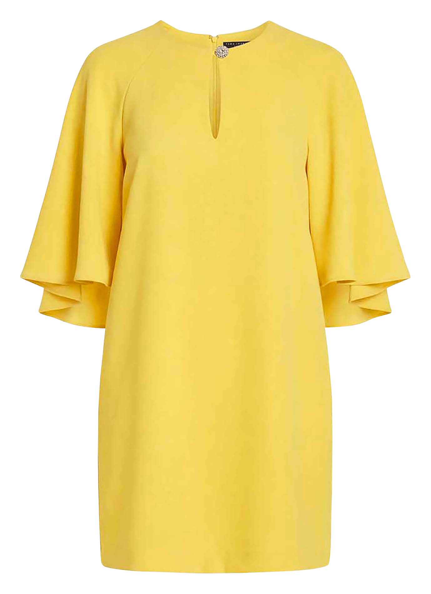 Korte jurk met ronde hals TARA JARMON Geel